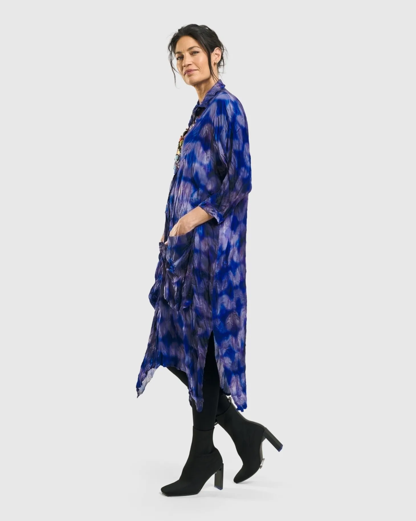 Women Alembika Moonbeam Midi Dress, Royal