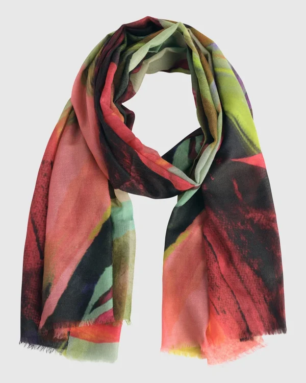 Women Alembika Museum Piece Scarf, Leaves