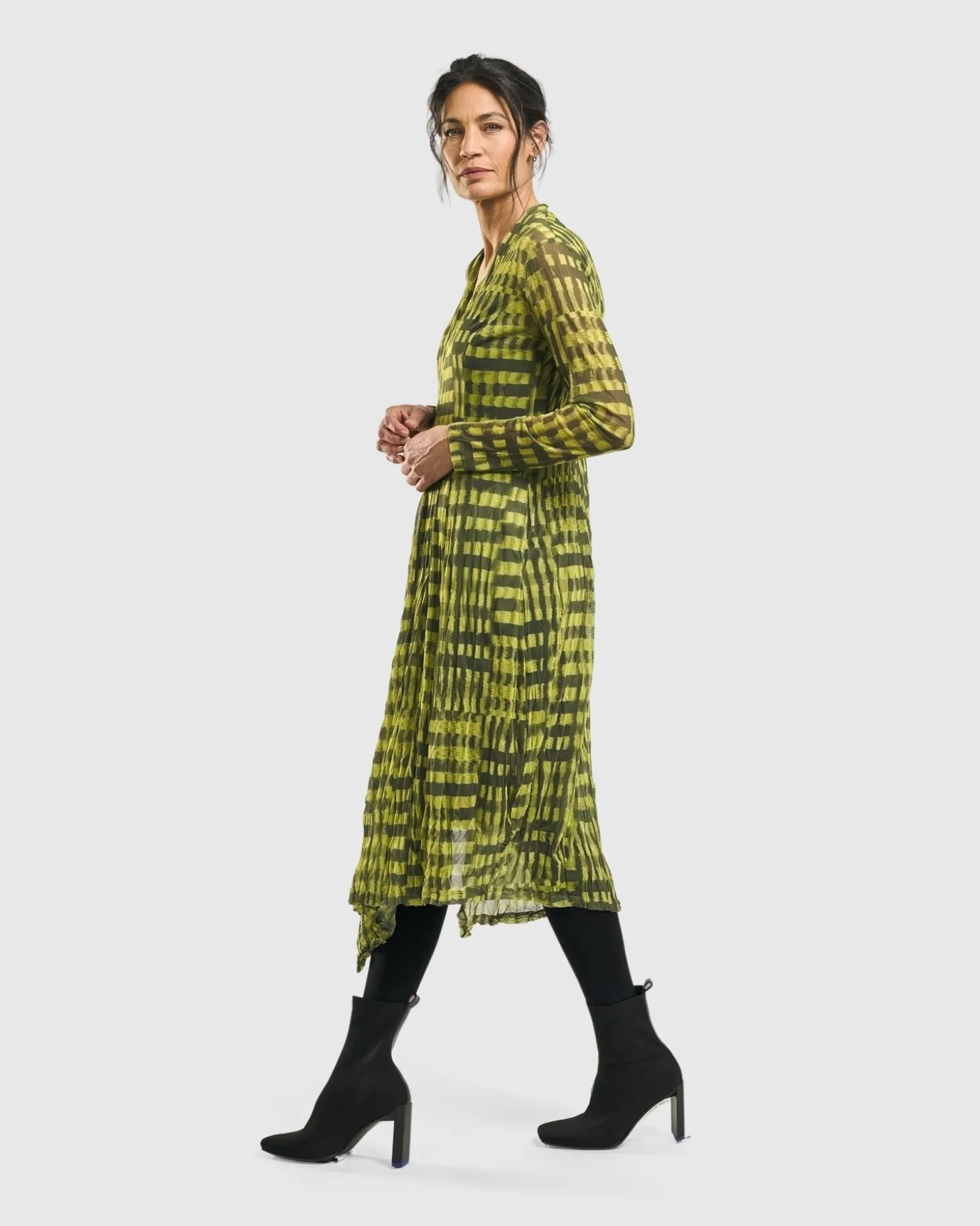 Women Alembika Nirvana A-Line Dress, Yellow