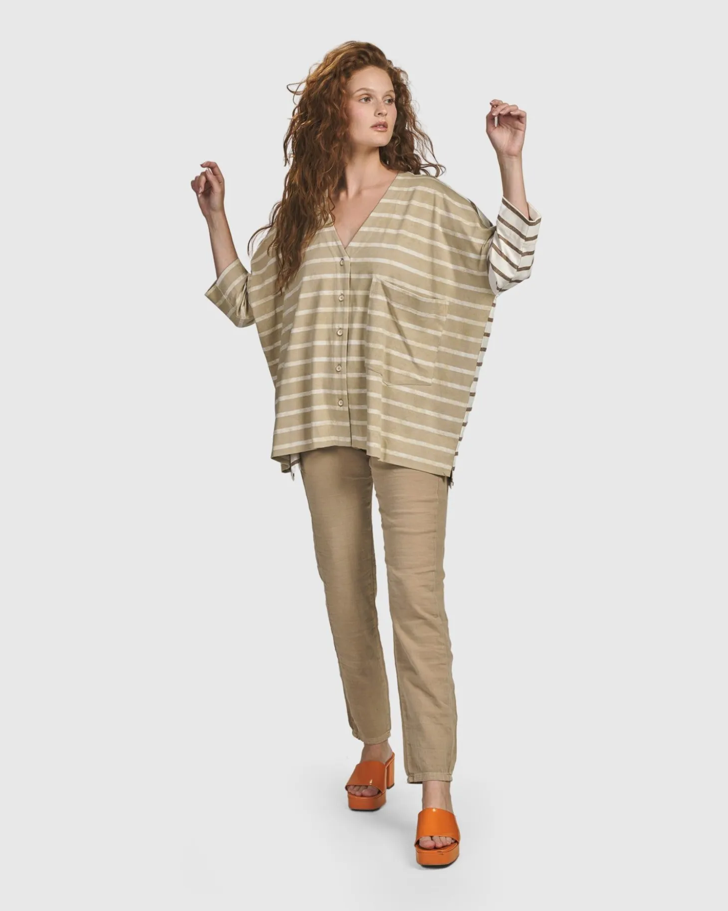 Women Alembika Oasis Oversized Cardigan, Tan