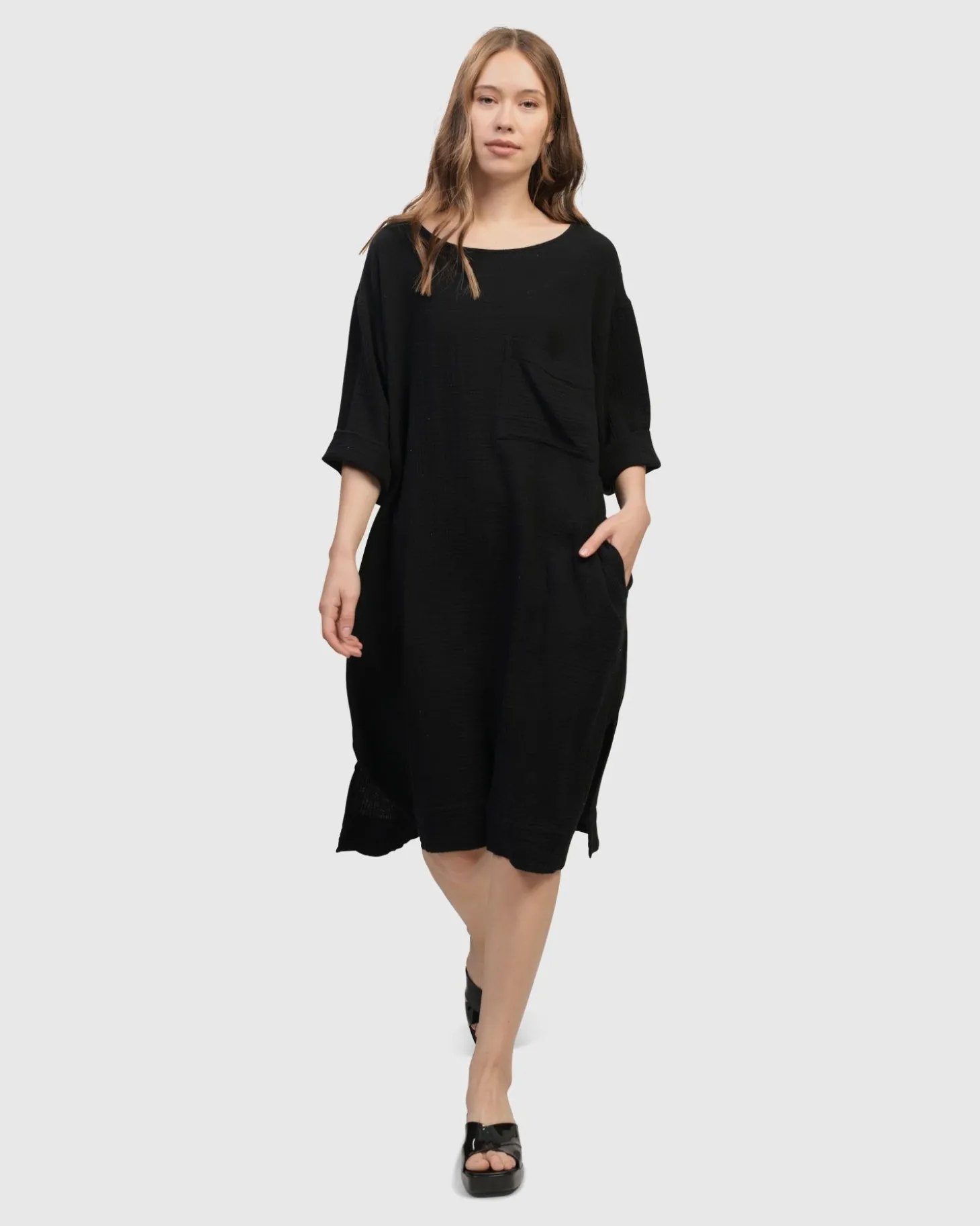 Women Alembika Oasis T-Shirt Dress, Black