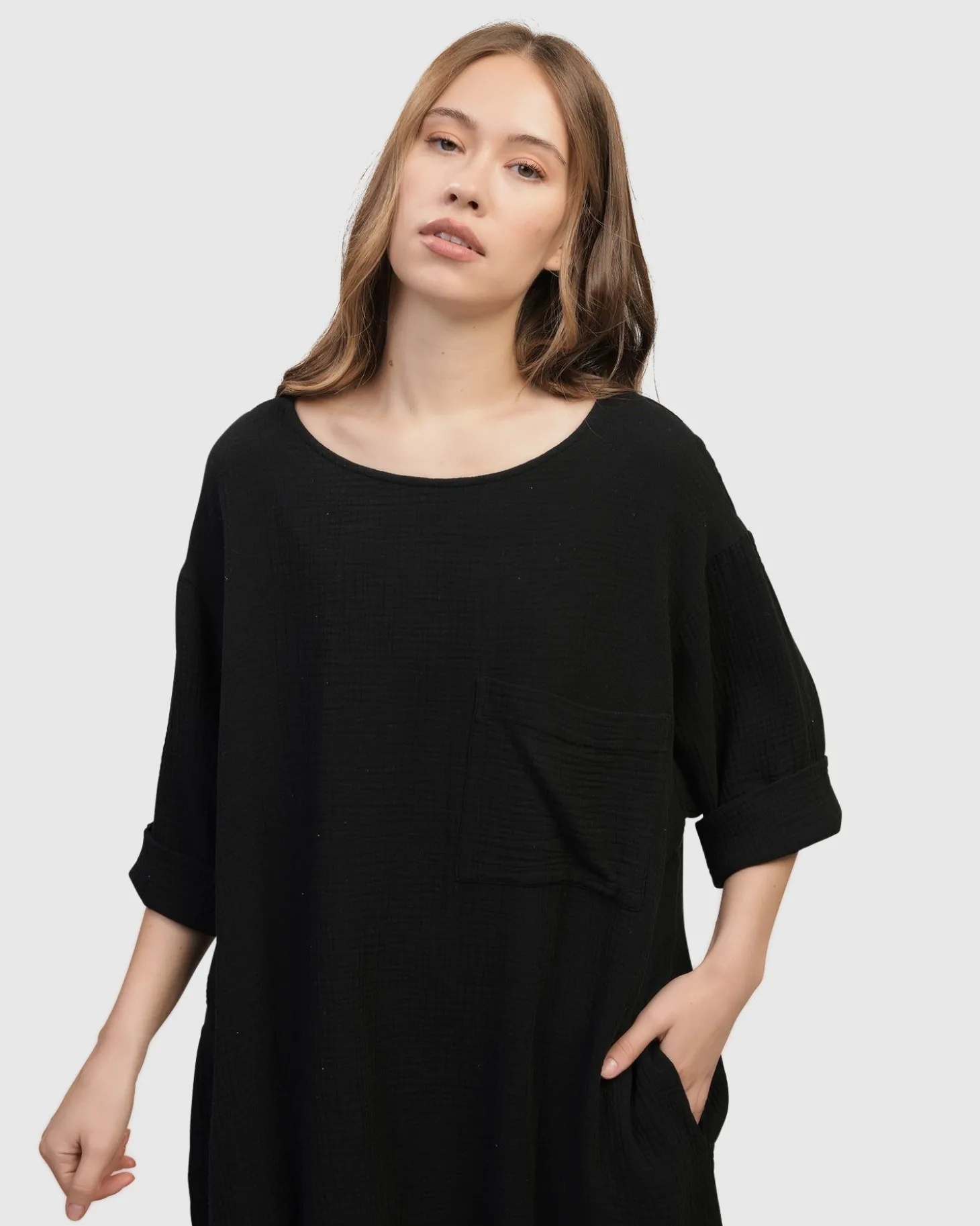 Women Alembika Oasis T-Shirt Dress, Black
