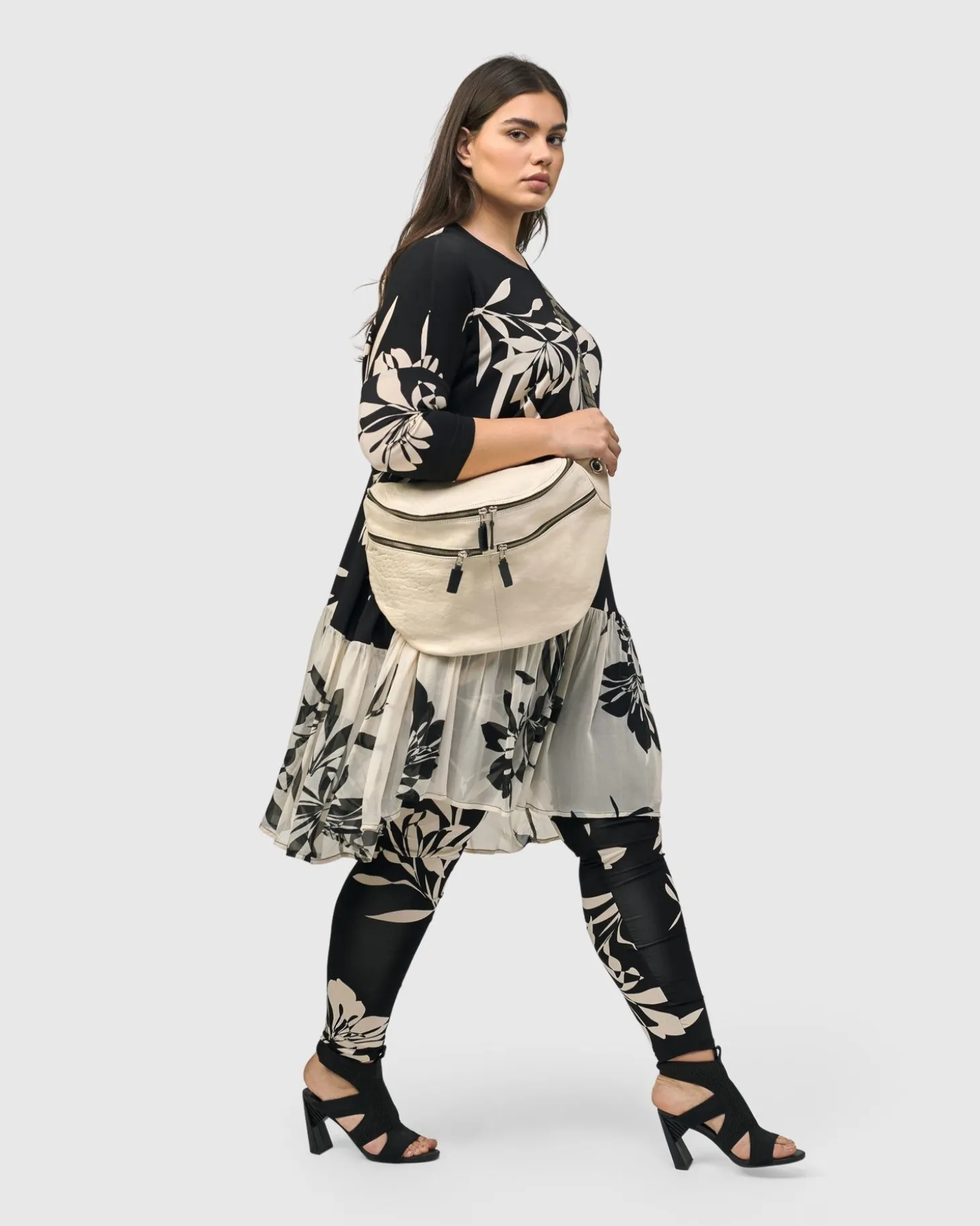 Women Alembika On-The-Go Large Sling Bag, Ivory