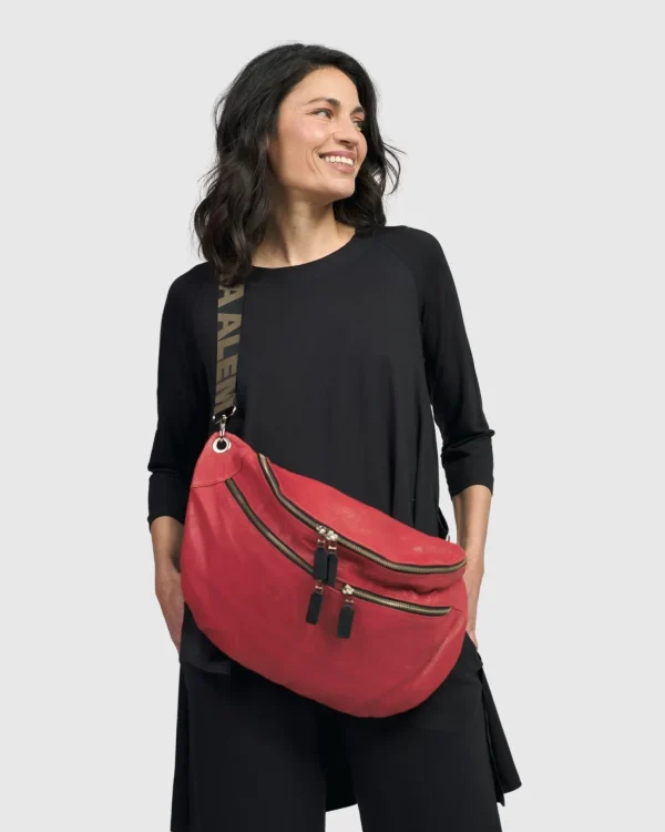 Women Alembika On-The-Go Large Sling Bag, Vermillion
