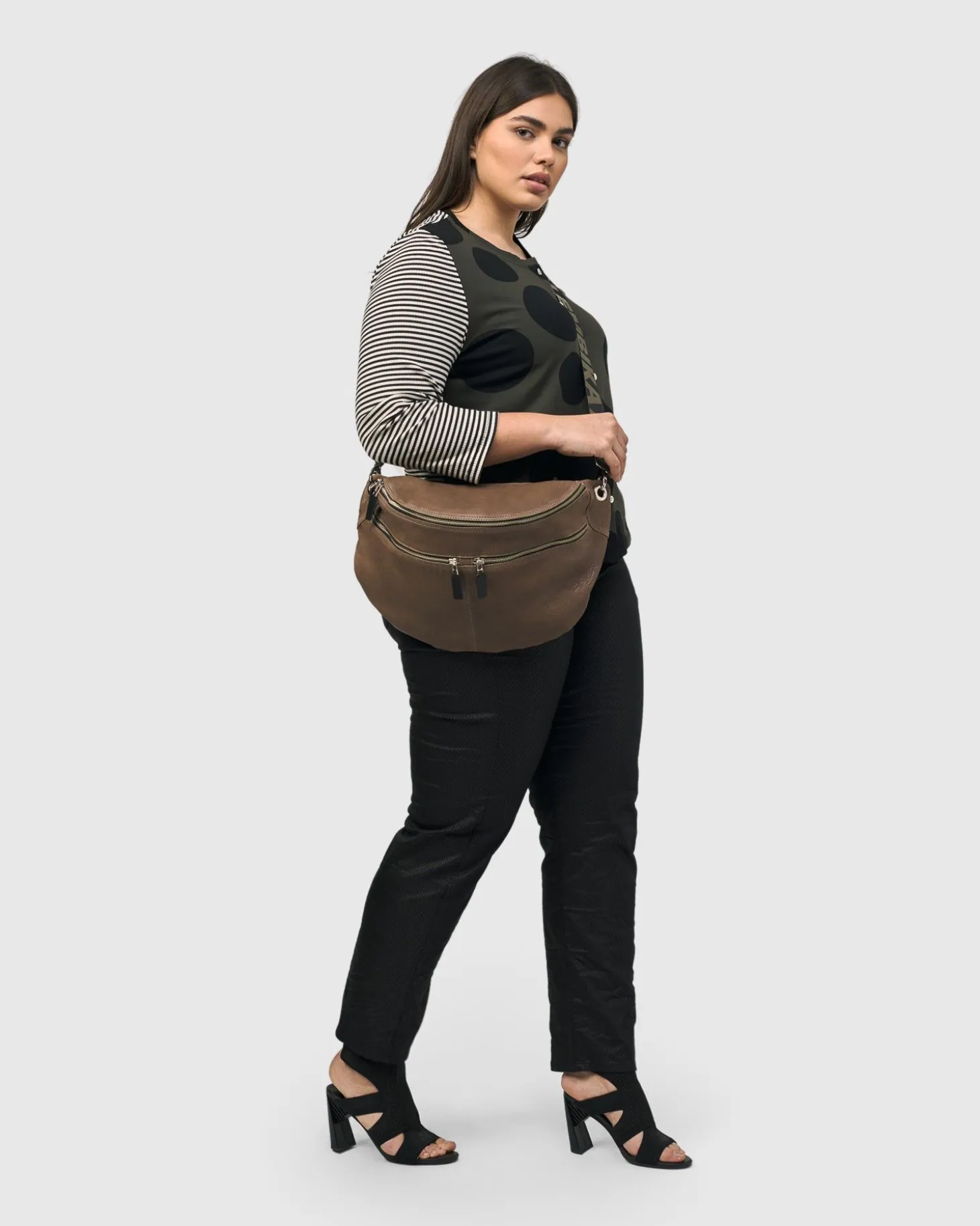 Women Alembika On-The-Go Large Sling Bag, Wood