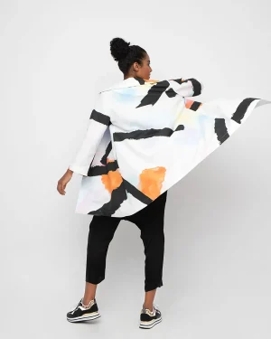 Women Alembika Ozai N Ku Aegean Overcoat, Mirage