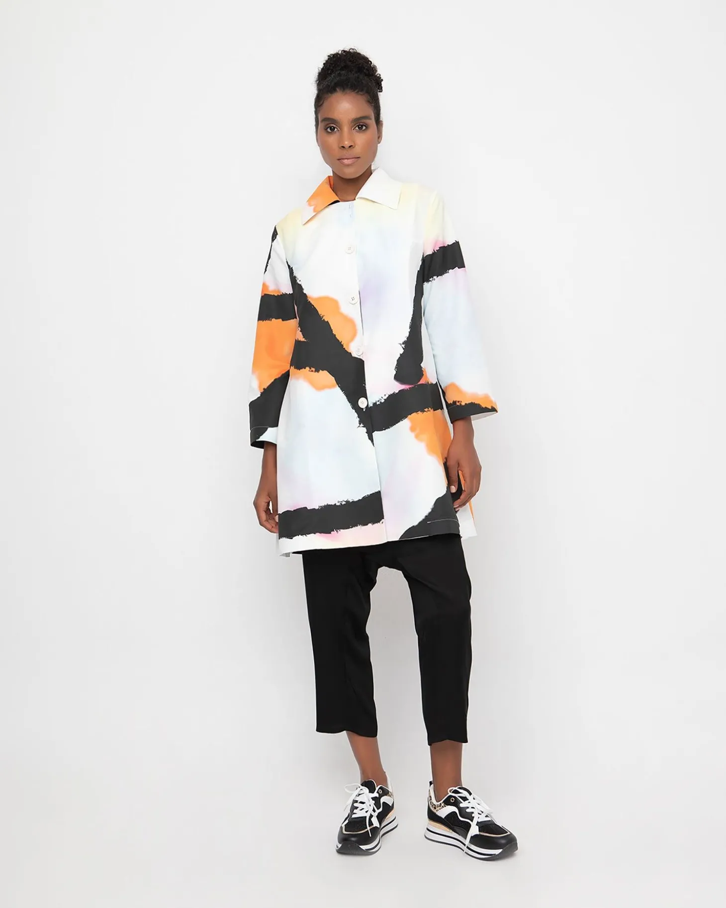 Women Alembika Ozai N Ku Aegean Overcoat, Mirage