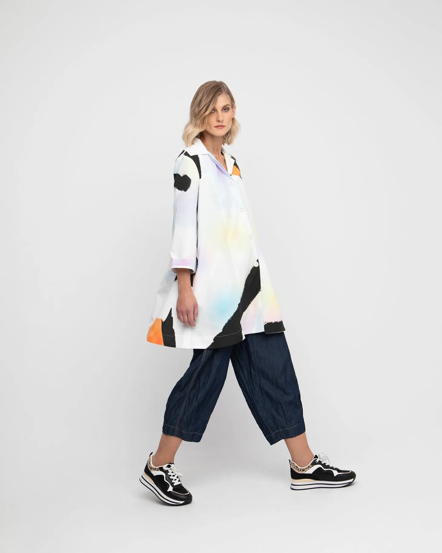 Women Alembika Ozai N Ku Aegean Overcoat, Mirage