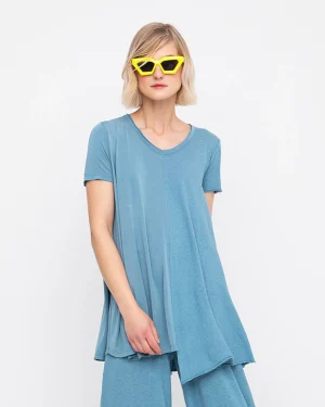 Women Alembika Ozai N Ku Asymmetrical Tunic Top, Azure