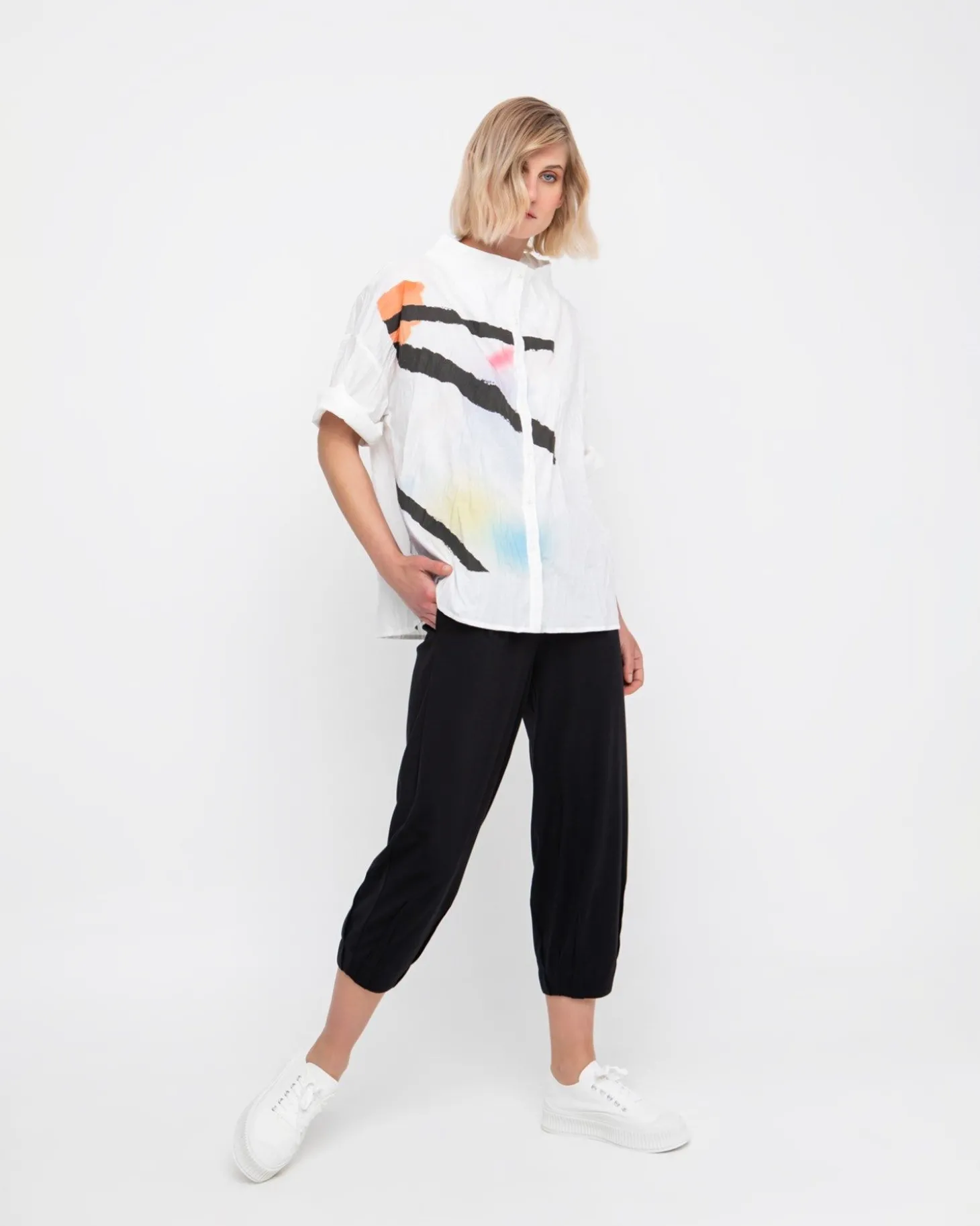 Women Alembika Ozai N Ku Crinkle Funnel Top, Mirage