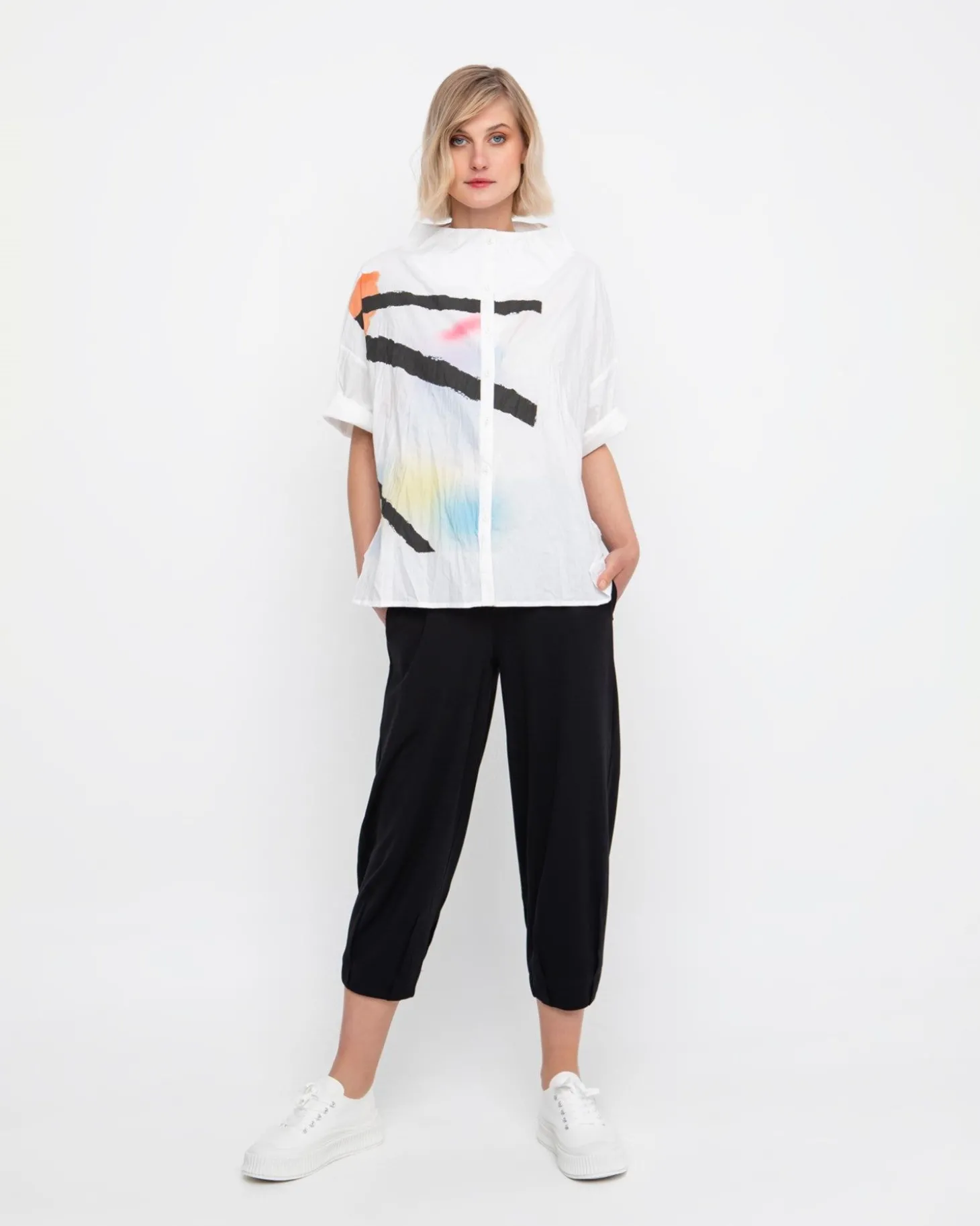 Women Alembika Ozai N Ku Crinkle Funnel Top, Mirage
