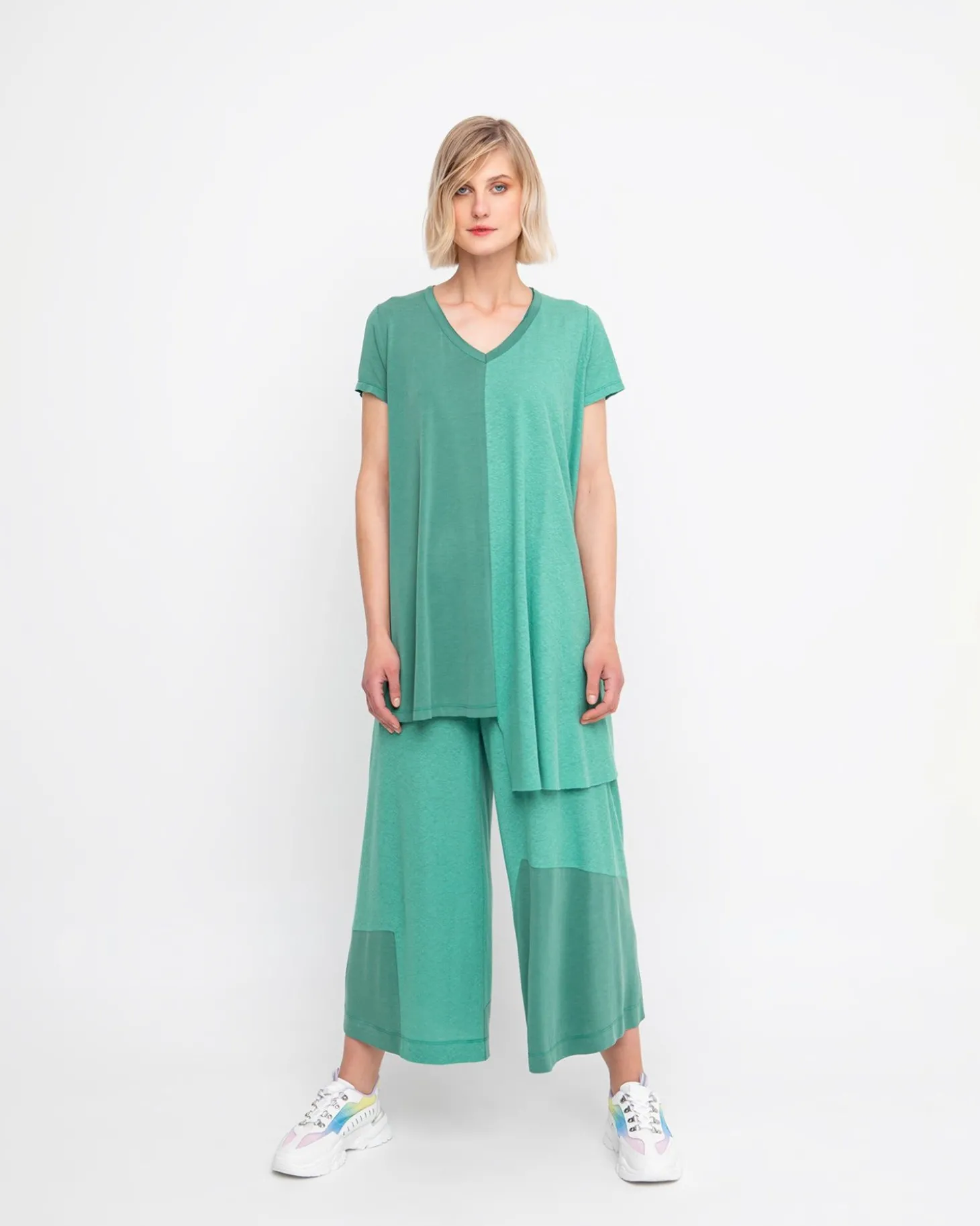 Women Alembika Ozai N Ku Cropped Wide Leg Pants, Green