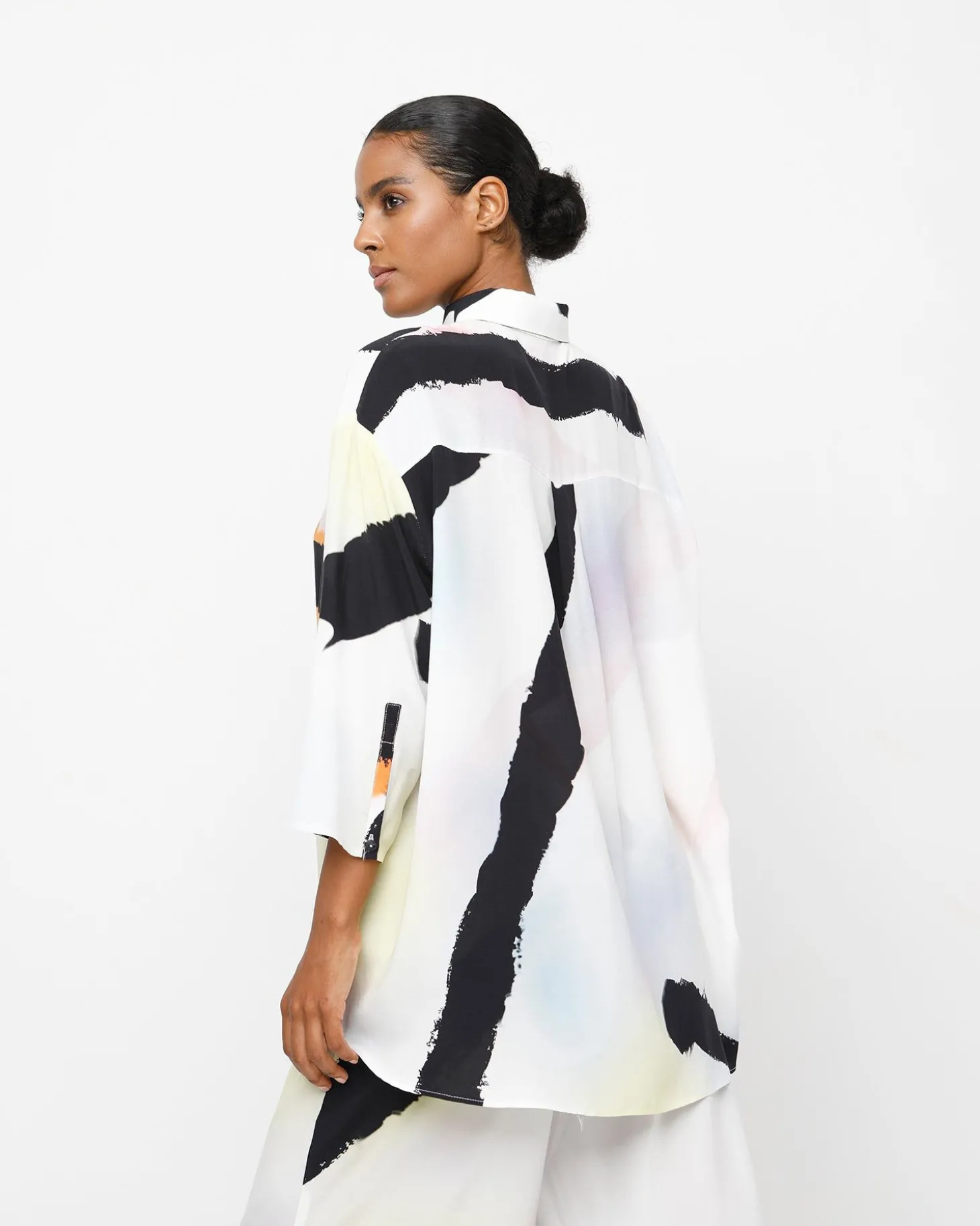 Women Alembika Ozai N Ku Duchamp Button Down Top, Mirage