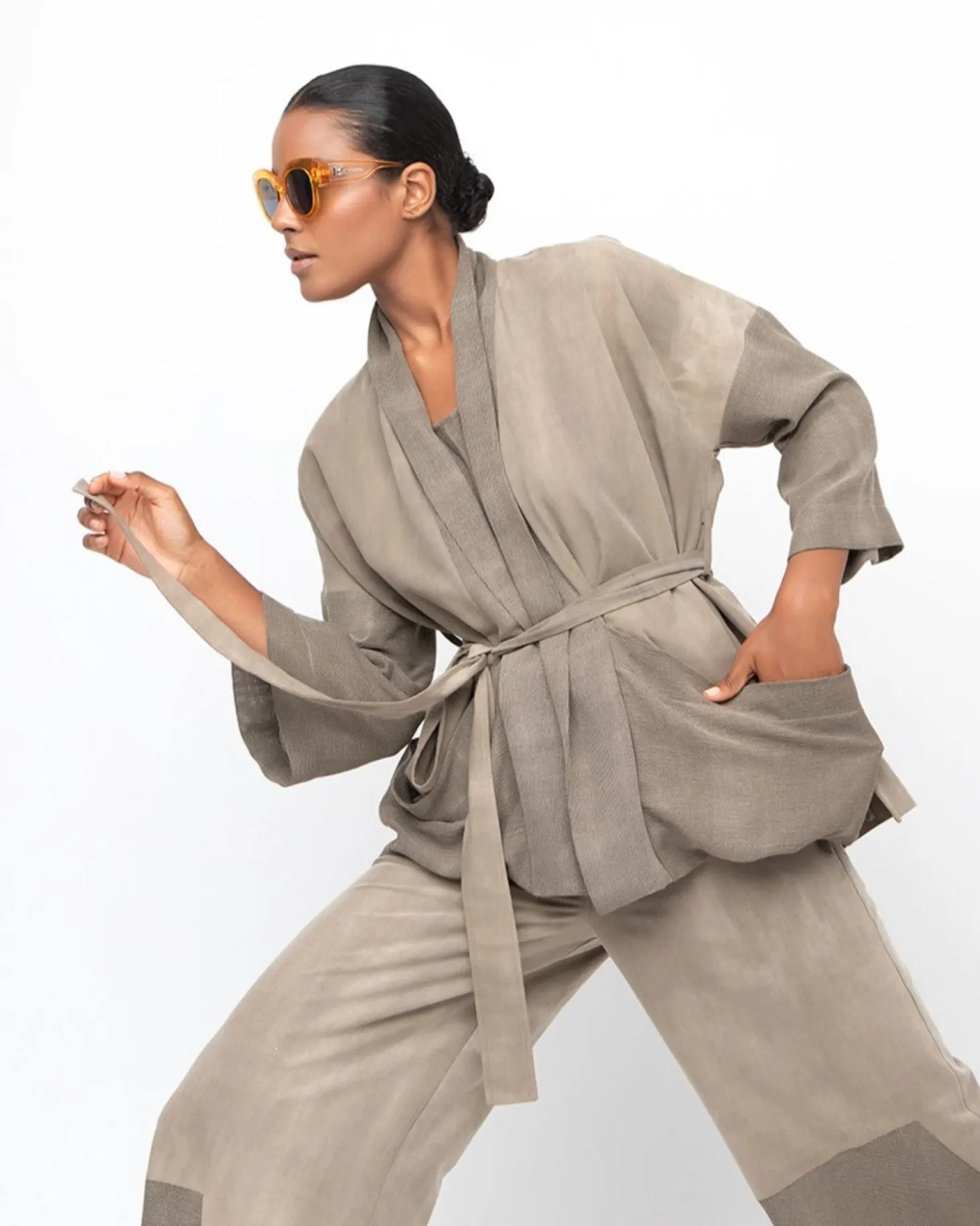 Women Alembika Ozai N Ku Dune Waist Jacket, Sahara