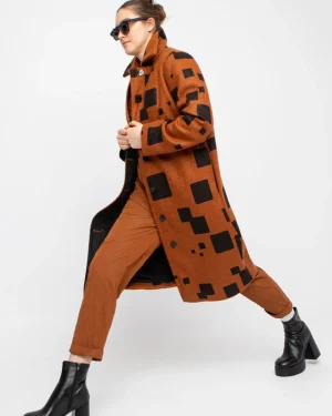 Women Alembika Ozai N Ku Fanzine Jacket, Tobacco