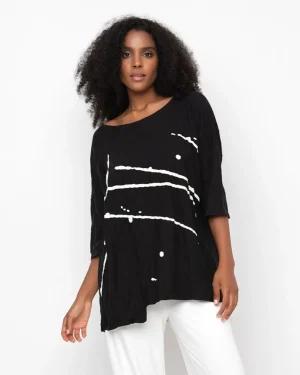 Women Alembika Ozai N Ku Inkblot Tee, Black