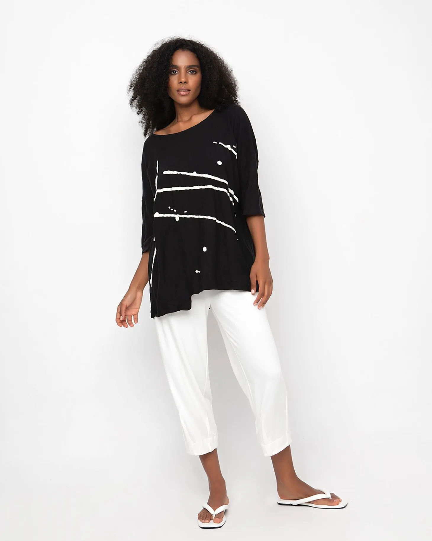 Women Alembika Ozai N Ku Inkblot Tee, Black