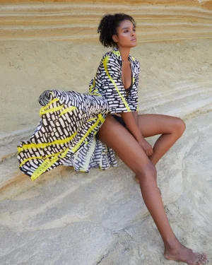 Women Alembika Ozai N Ku Lightning Dress, Star Yellow