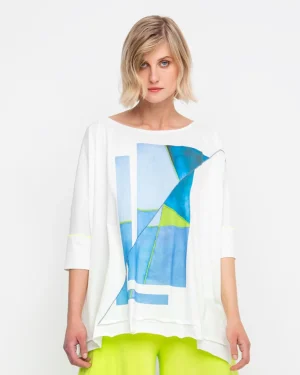 Women Alembika Ozai N Ku Oversized Tee, Seaview
