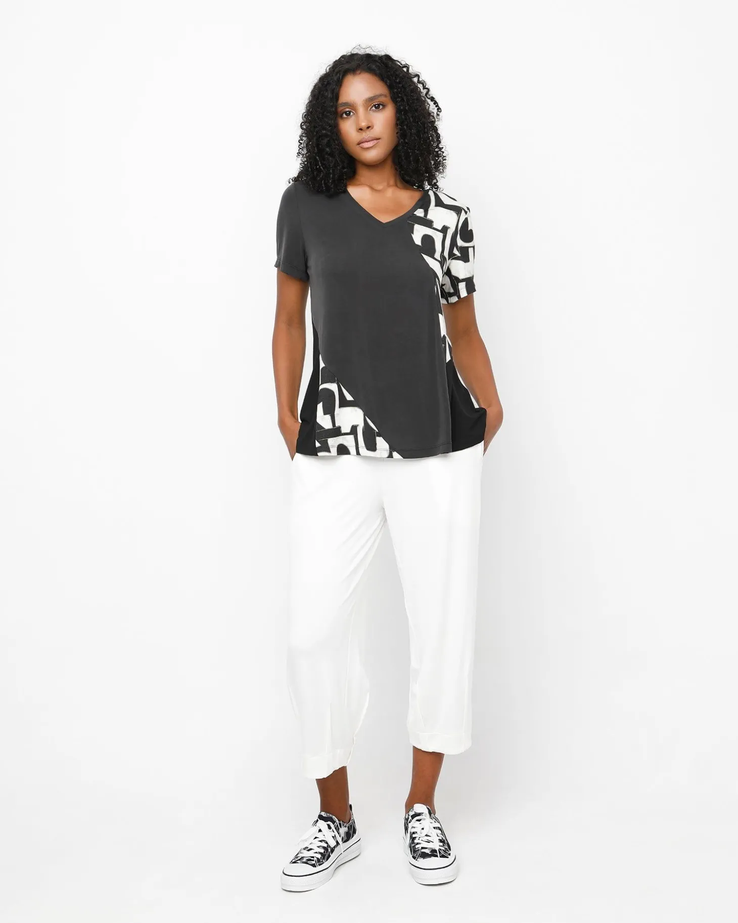 Women Alembika Ozai N Ku Typeface Tee, Puzzle