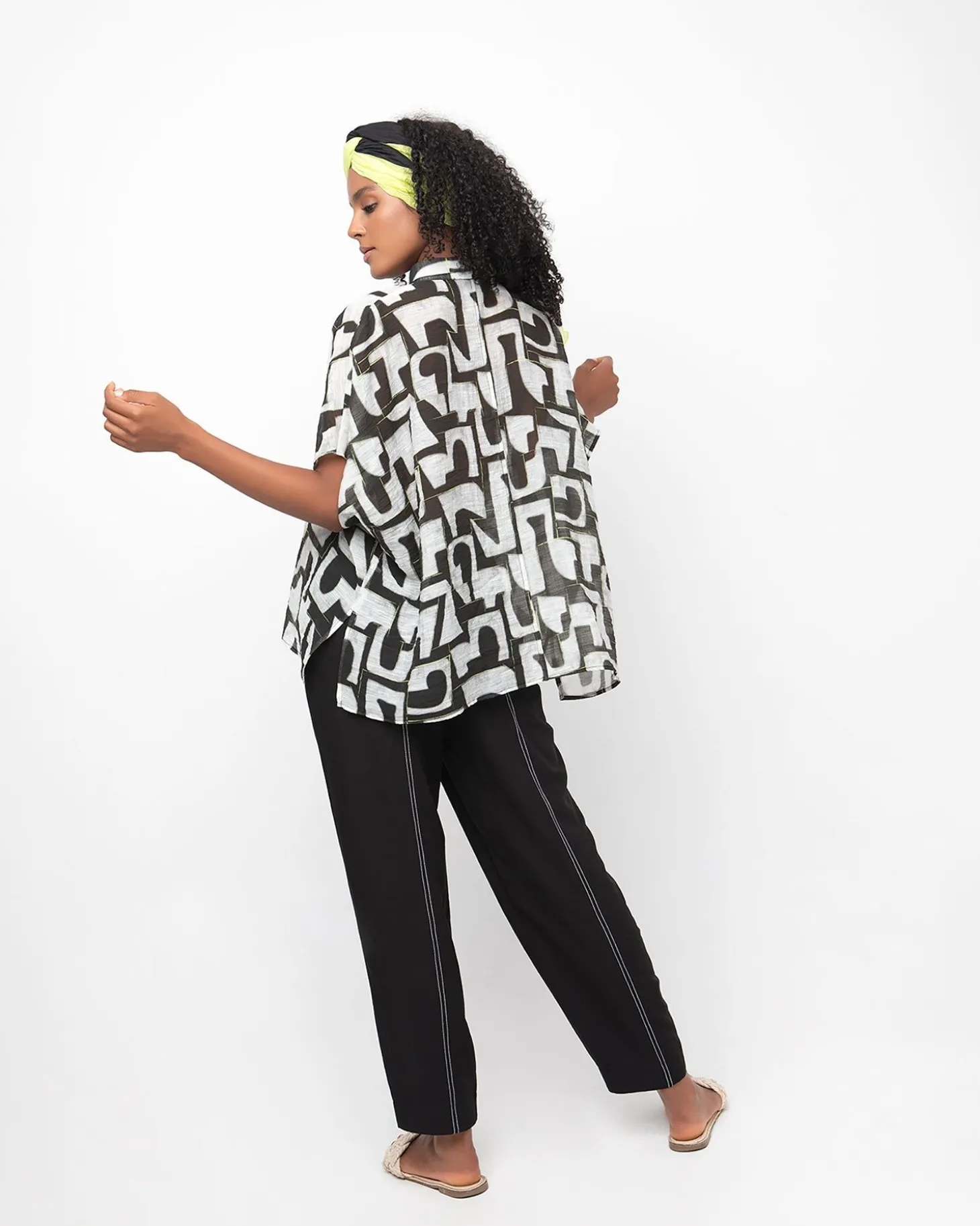 Women Alembika Ozai N Ku Typography Top, Puzzle
