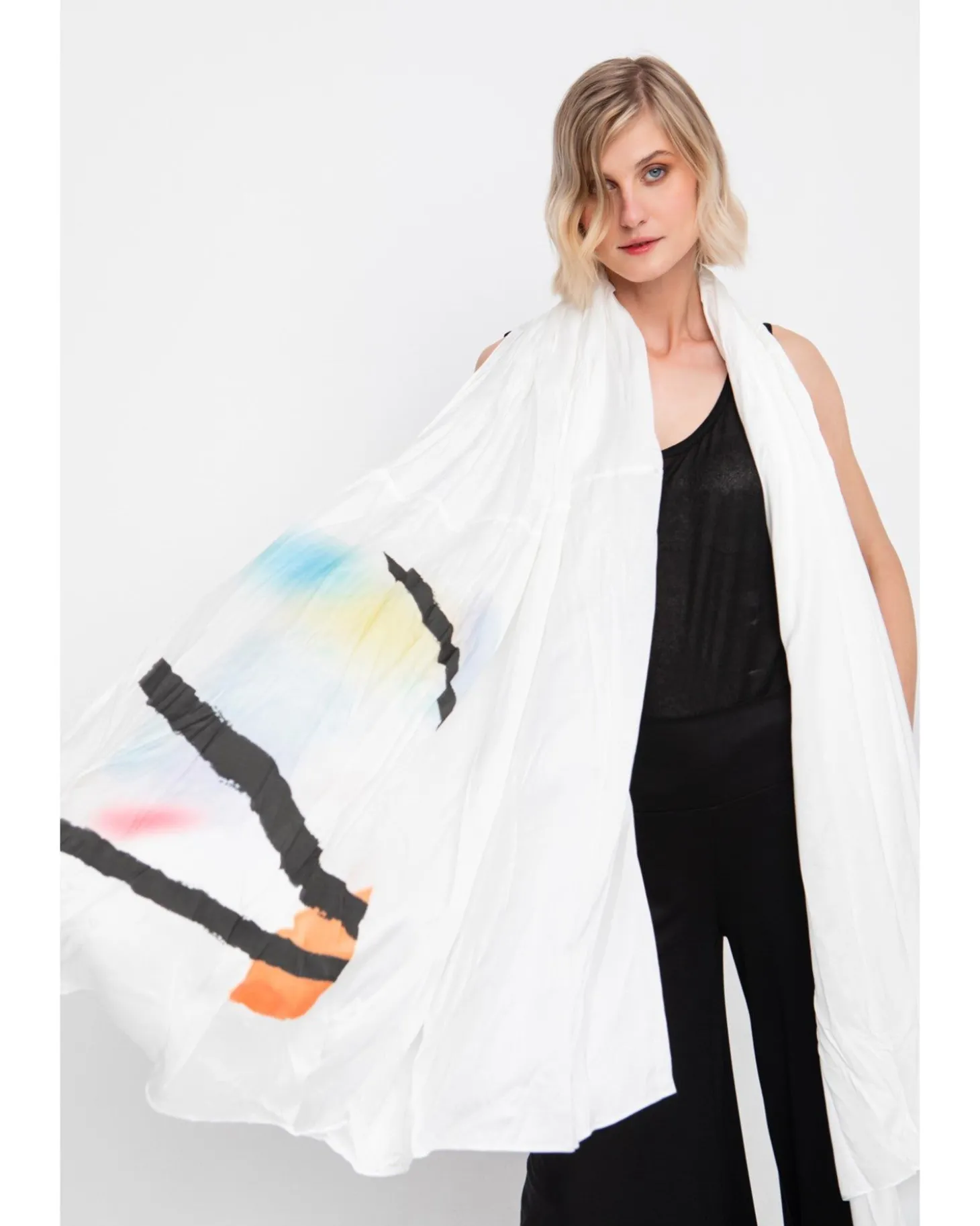 Women Alembika Ozai N Ku Wraparound Shawl, Mirage
