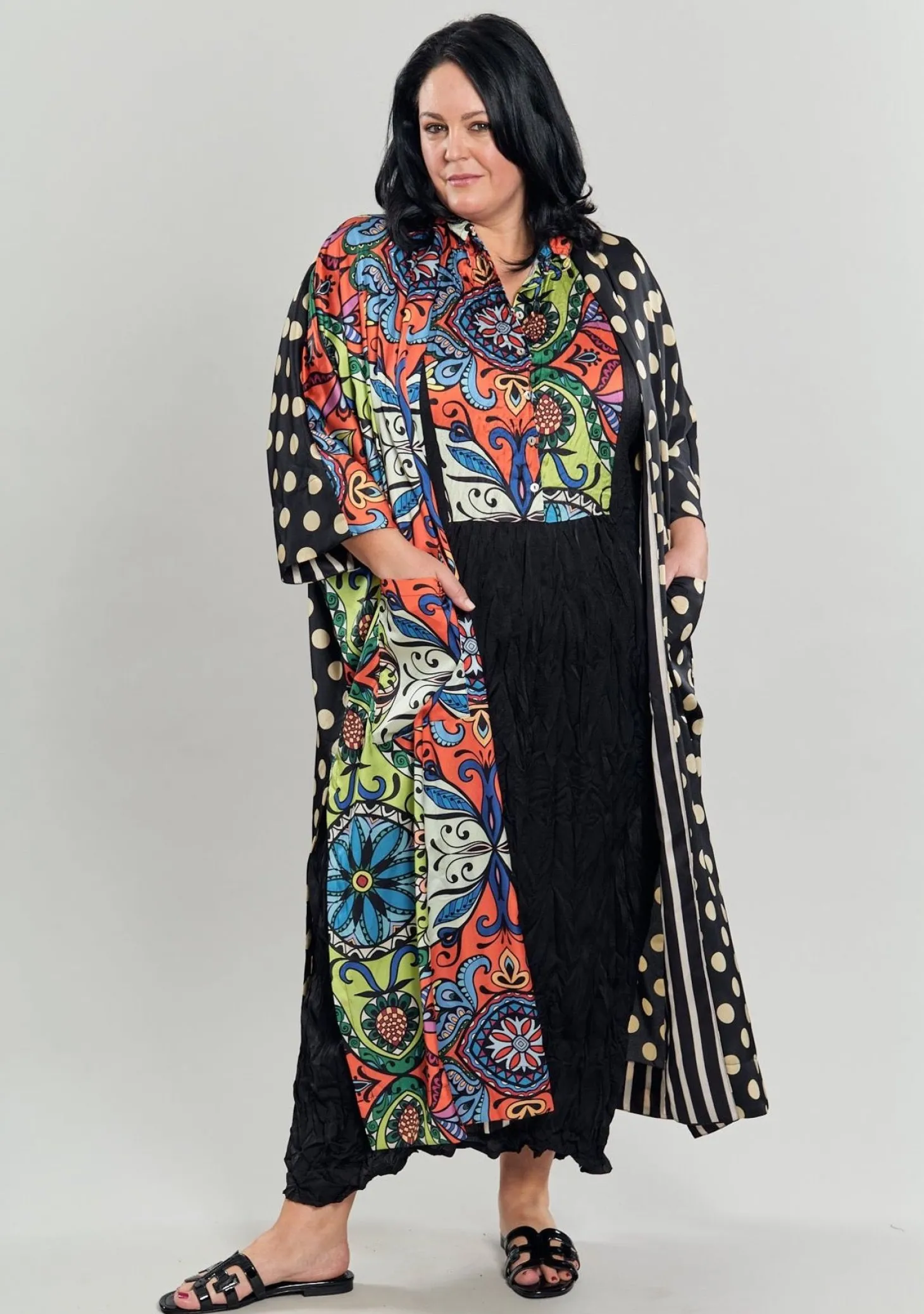 Women Alembika Paisley Bib Crinkle Maxi Dress, Multip
