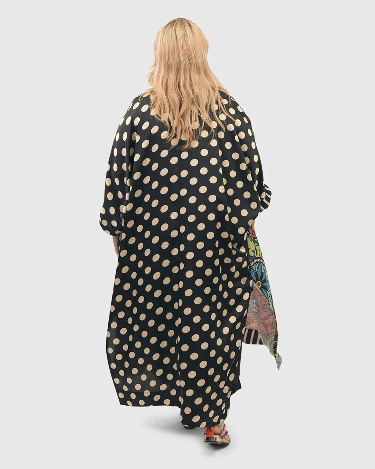 Women Alembika Paisley Dot Long Kimono Jacket, Multip