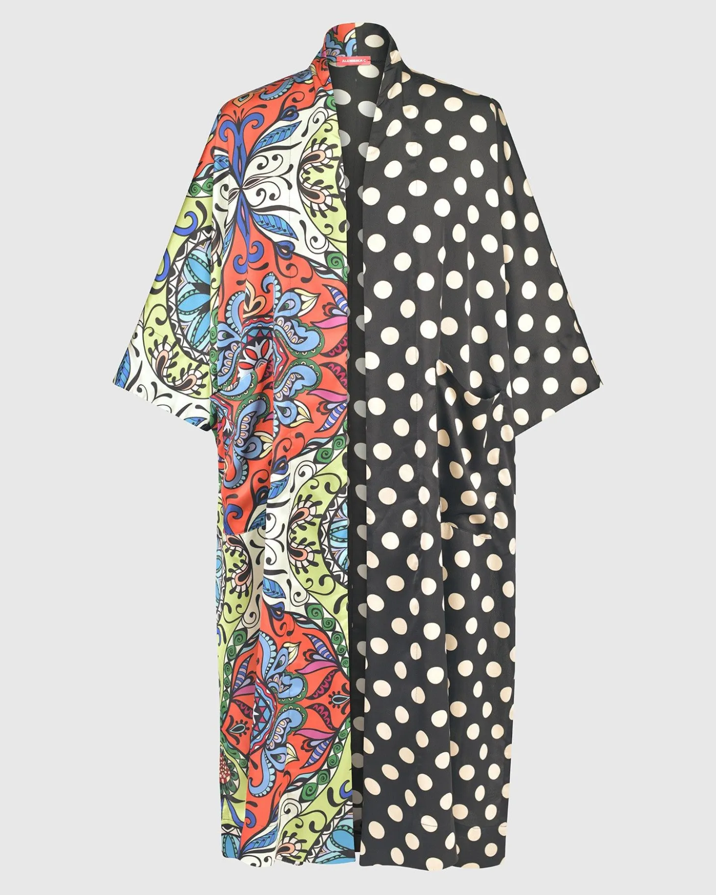 Women Alembika Paisley Dot Long Kimono Jacket, Multip
