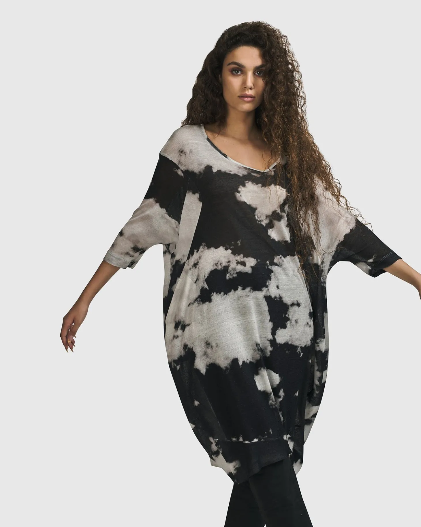 Women Alembika Parisian Sky Dress, Smoke