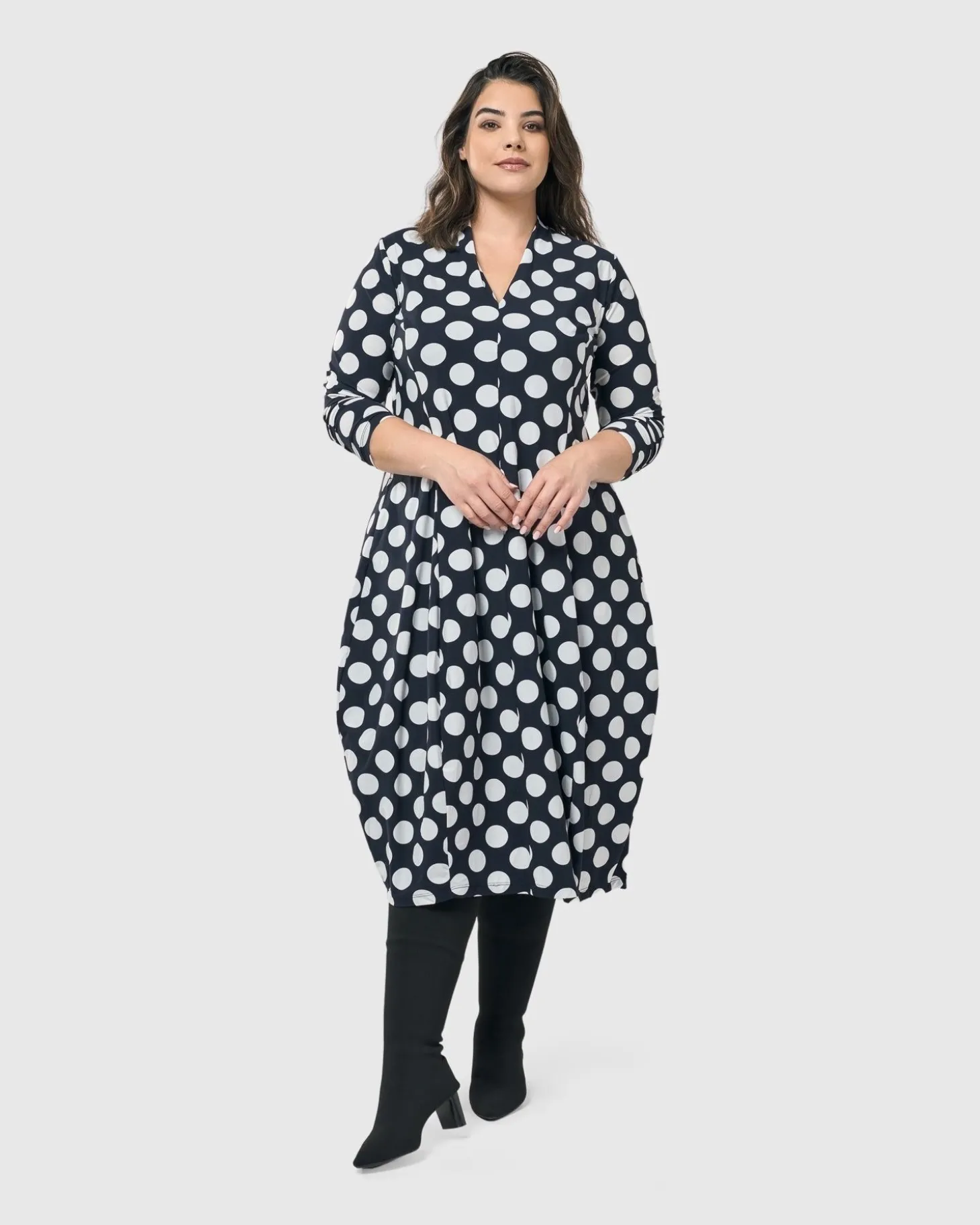 Women Alembika Piper Cocoon Dress, Circles
