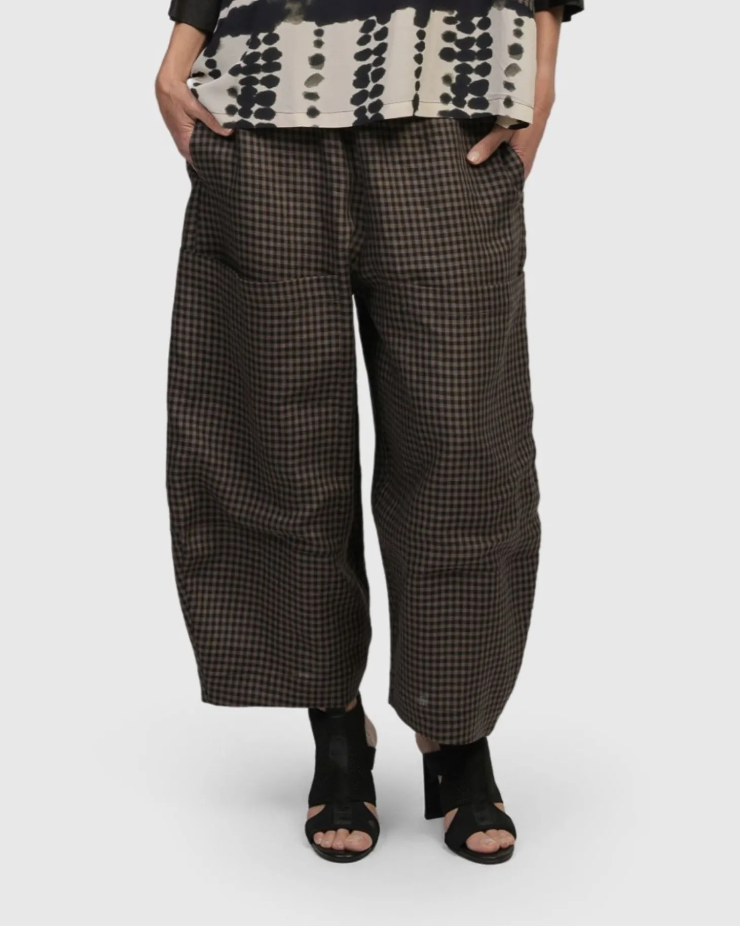 Women Alembika Pisco Balloon Pants, Plaid