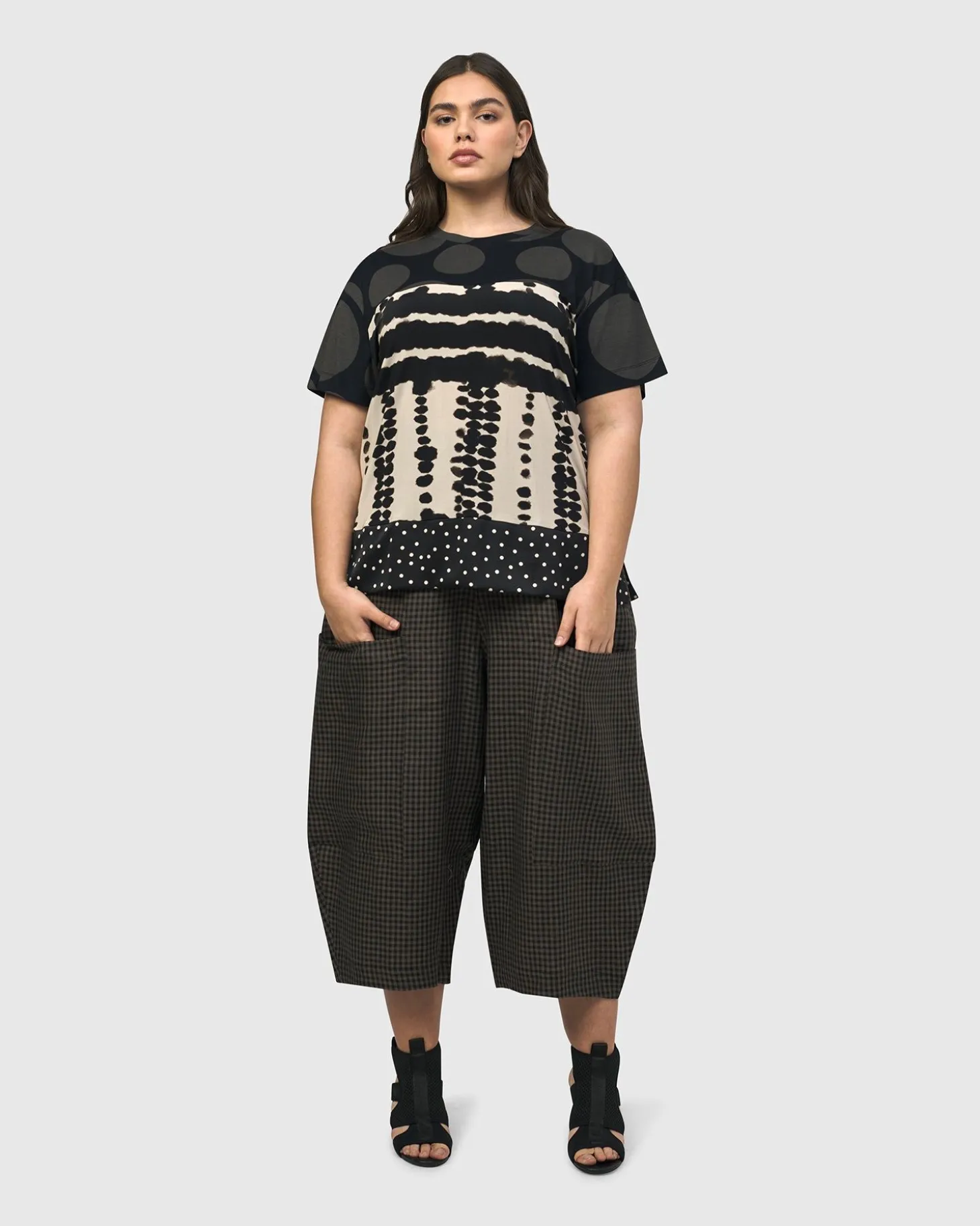 Women Alembika Pisco Balloon Pants, Plaid