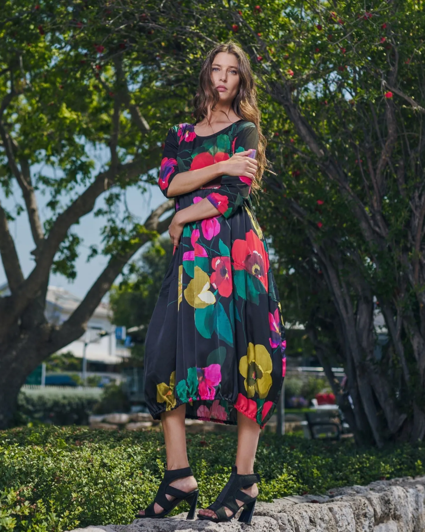 Women Alembika Poppy Relaxed Dress, Garden
