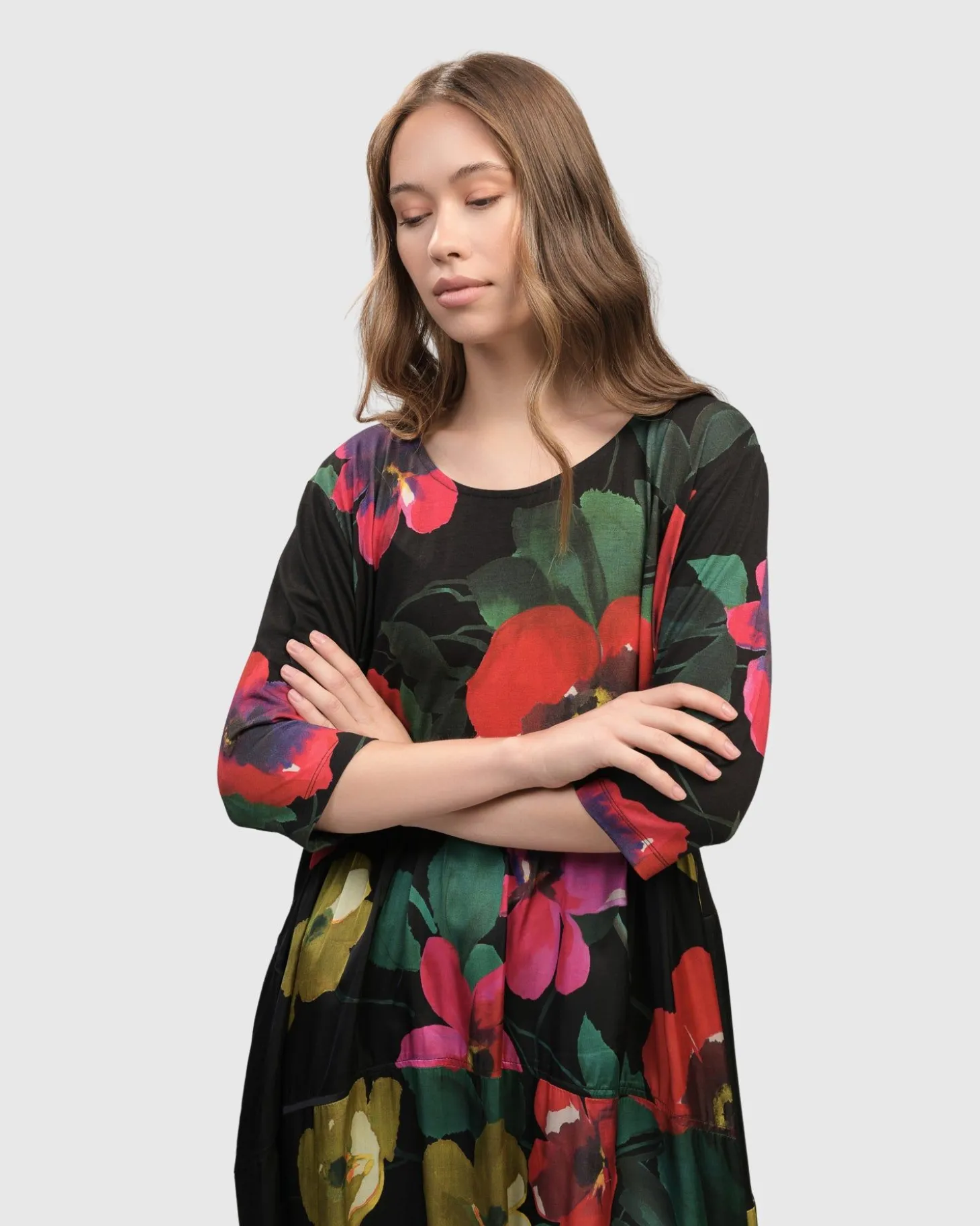 Women Alembika Poppy Relaxed Dress, Garden
