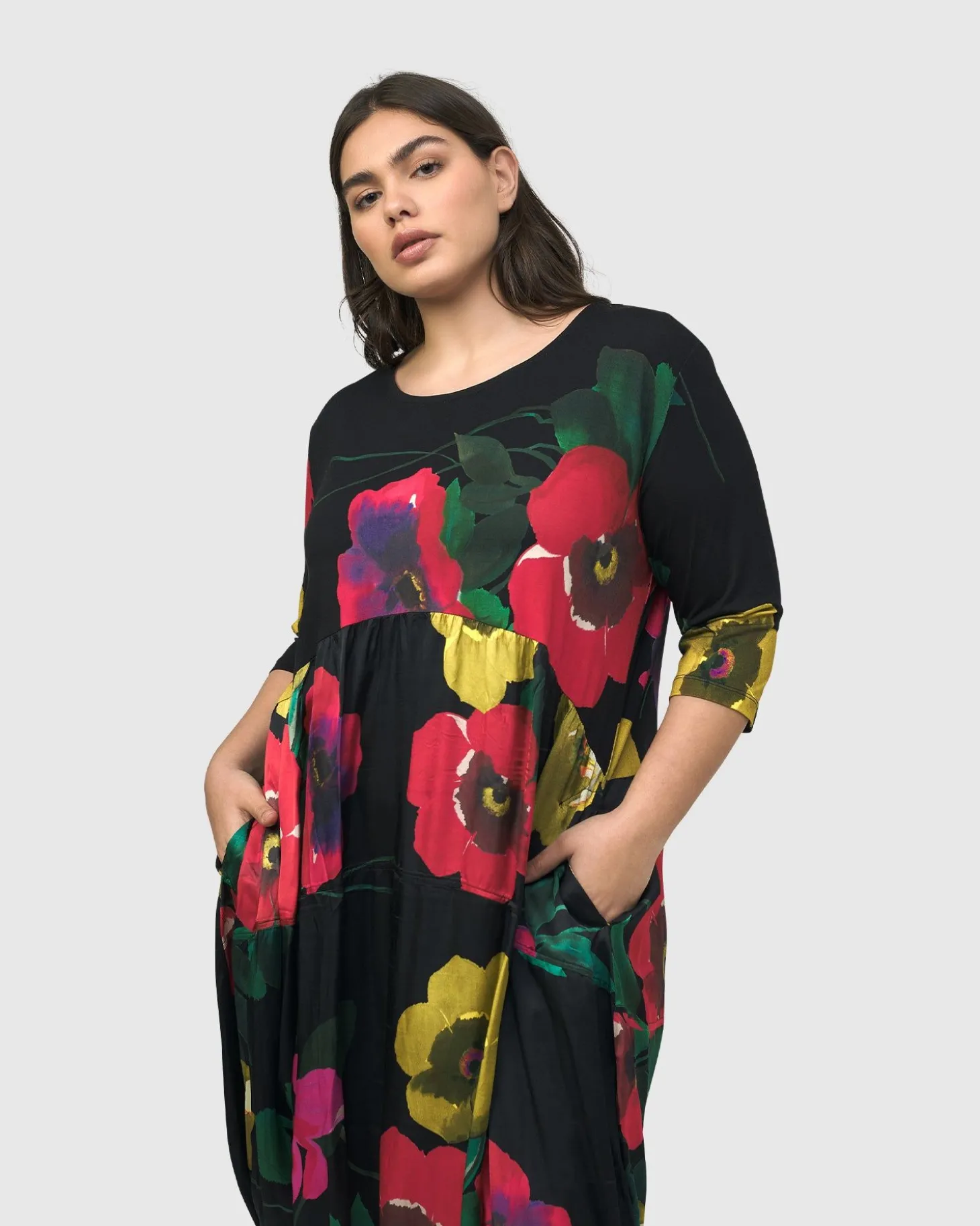 Women Alembika Poppy Relaxed Dress, Garden