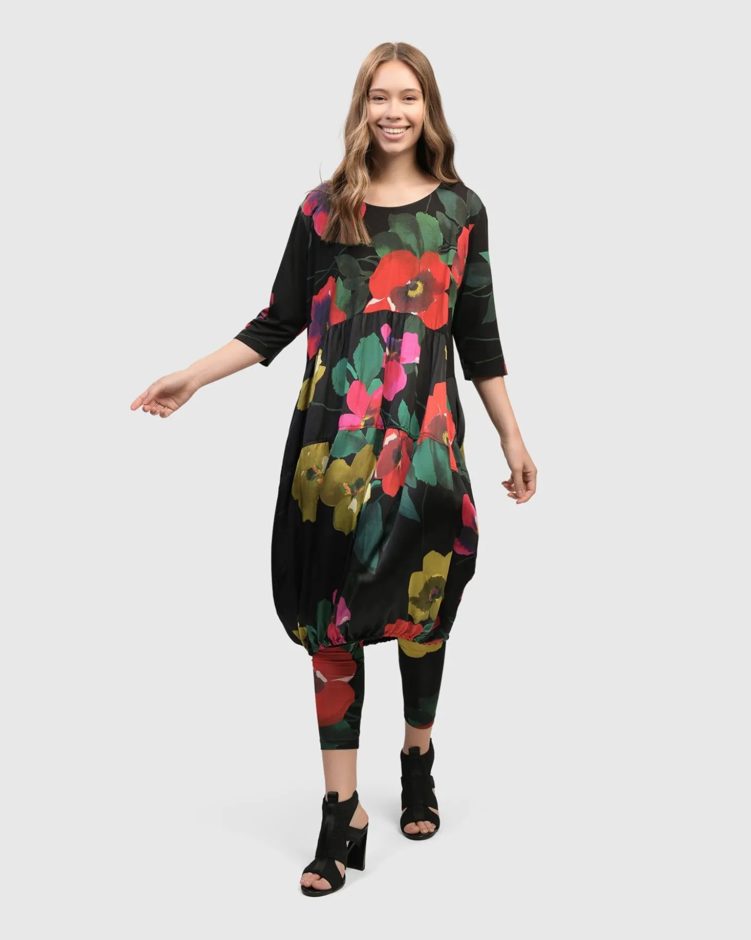 Women Alembika Poppy Relaxed Dress, Garden