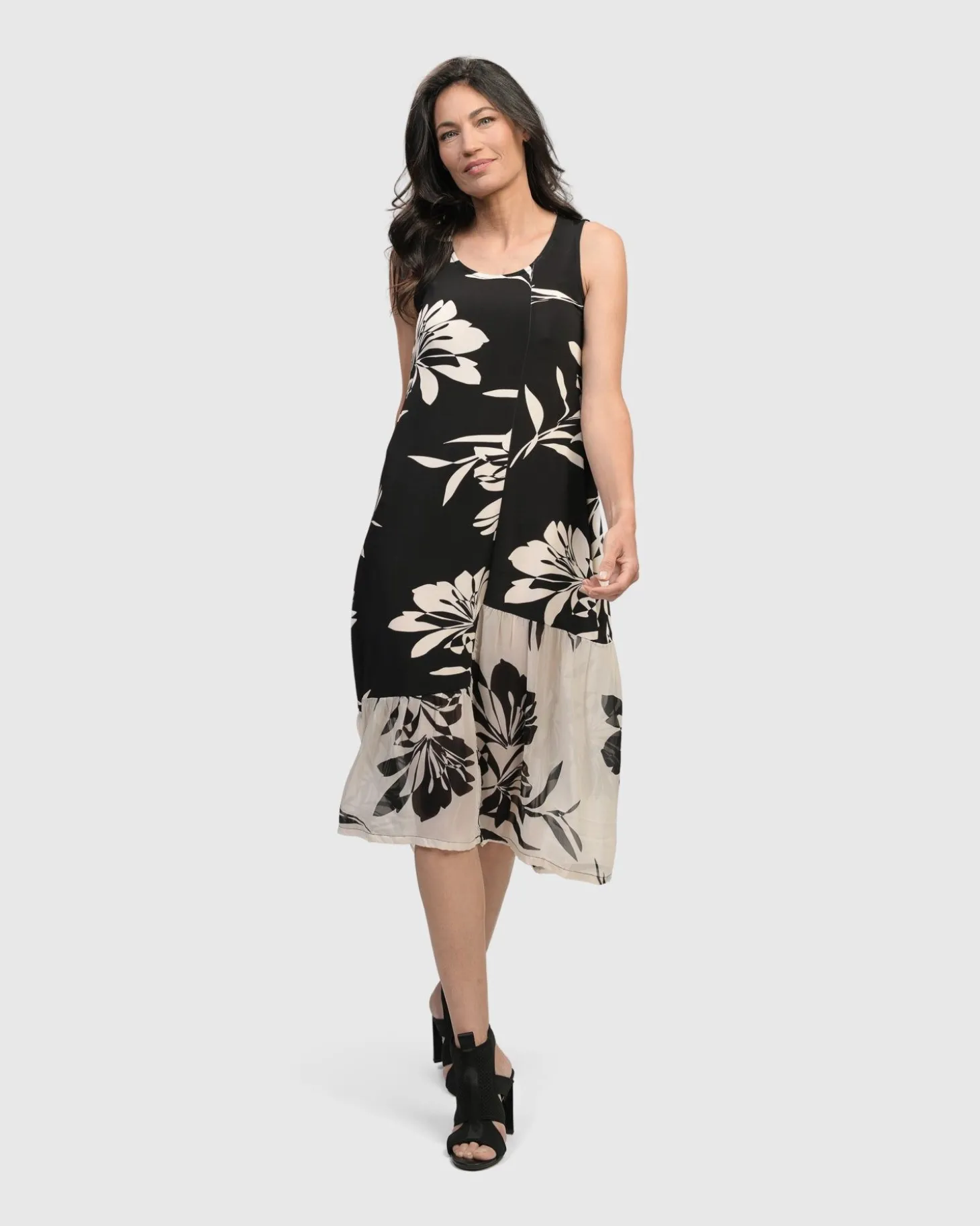 Women Alembika Prosecco Sleeveless Tunic Dress, Floral