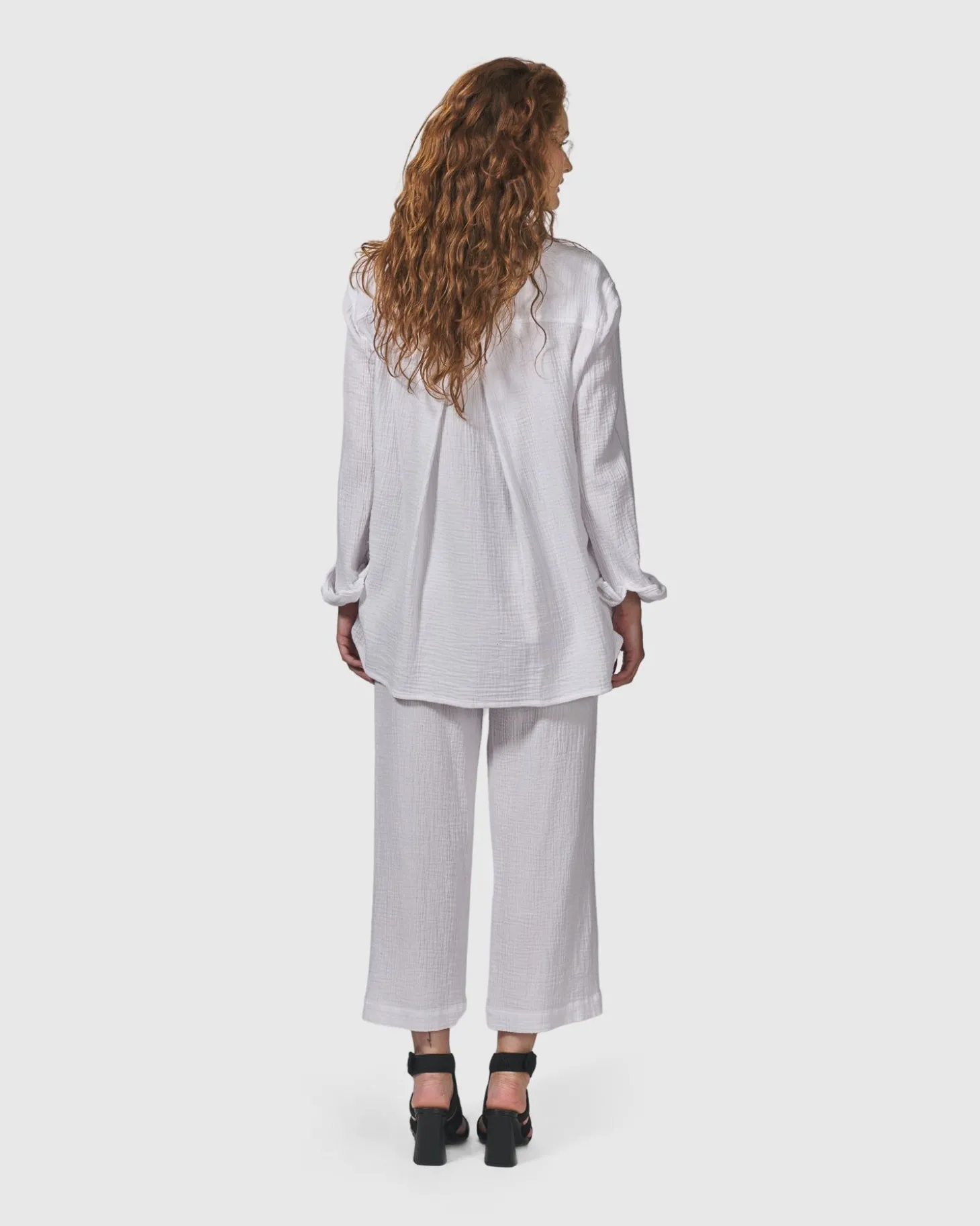 Women Alembika Recreation Button Down Top, White