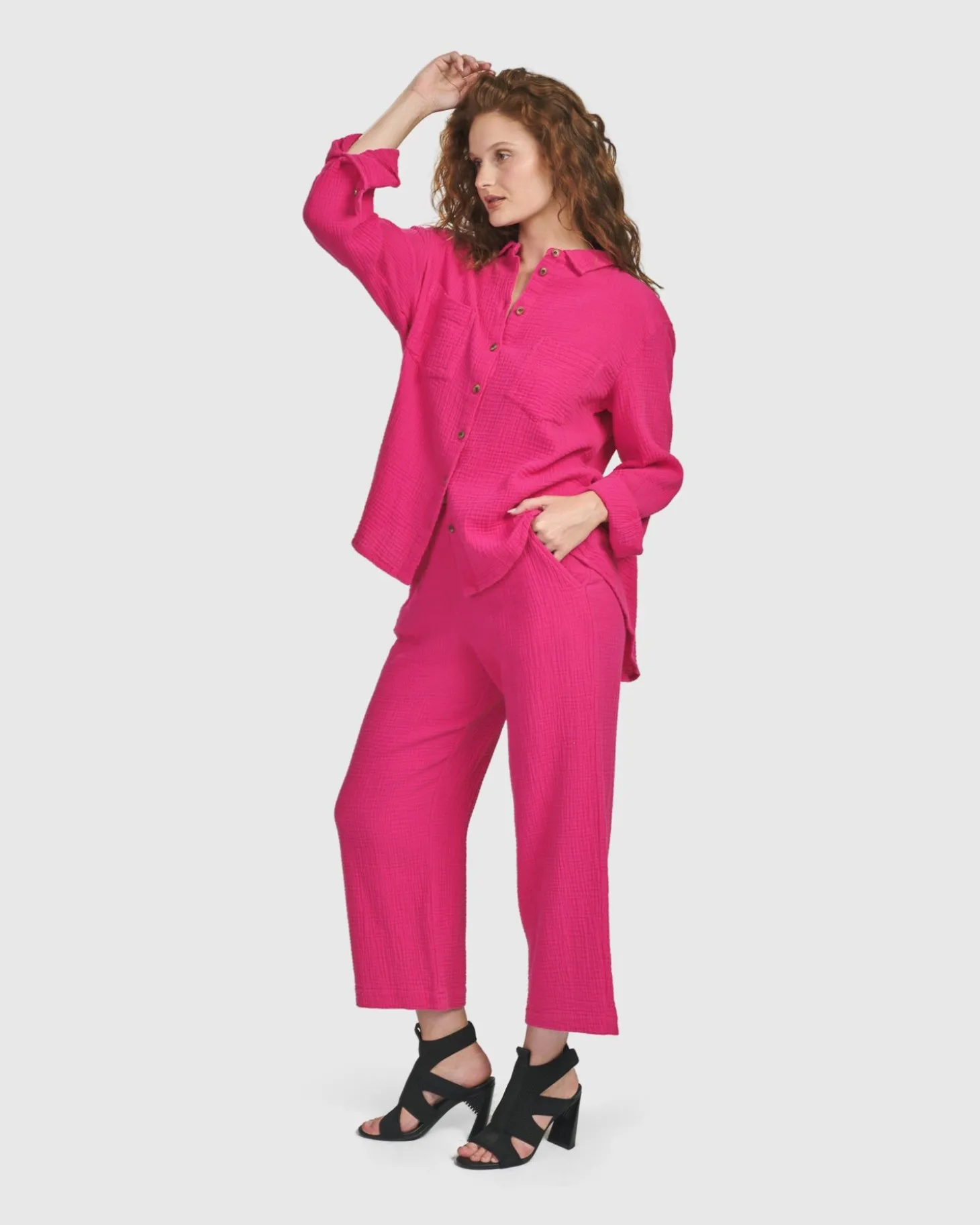 Women Alembika Recreation Pants, Fuchsia