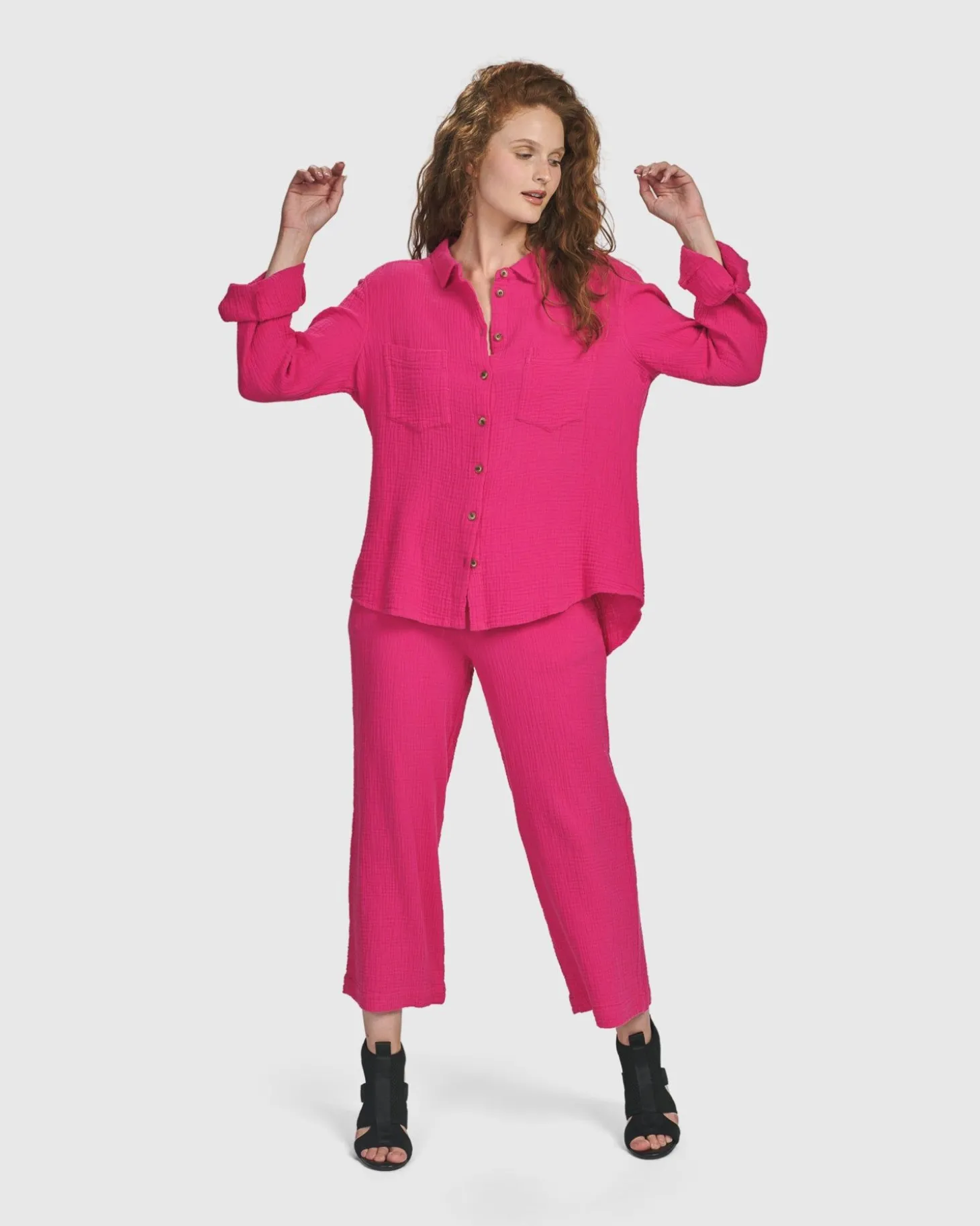 Women Alembika Recreation Pants, Fuchsia