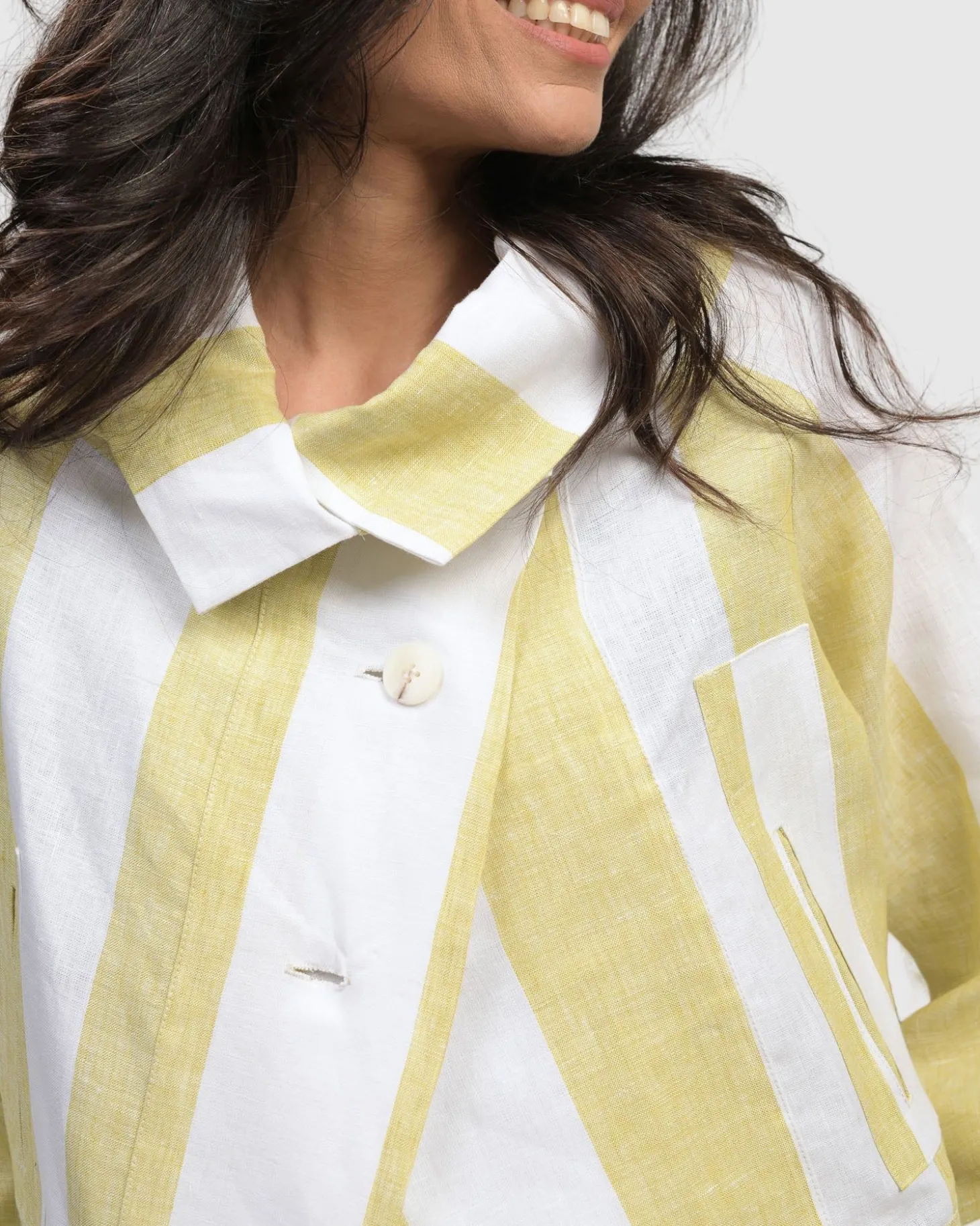 Women Alembika Riposo A-Line Jacket, Citron