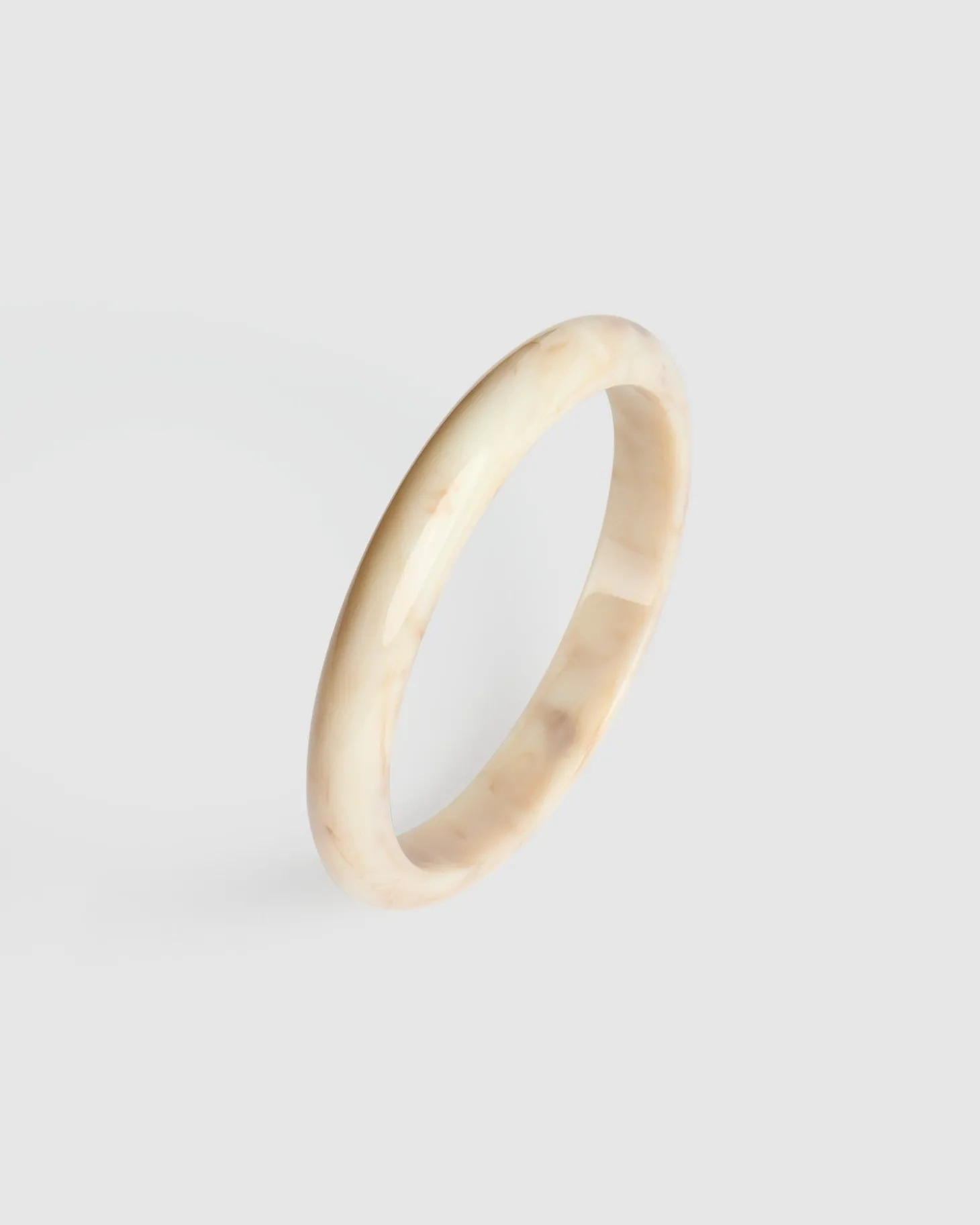 Women Alembika Rounded Bangle Bracelet, Oat
