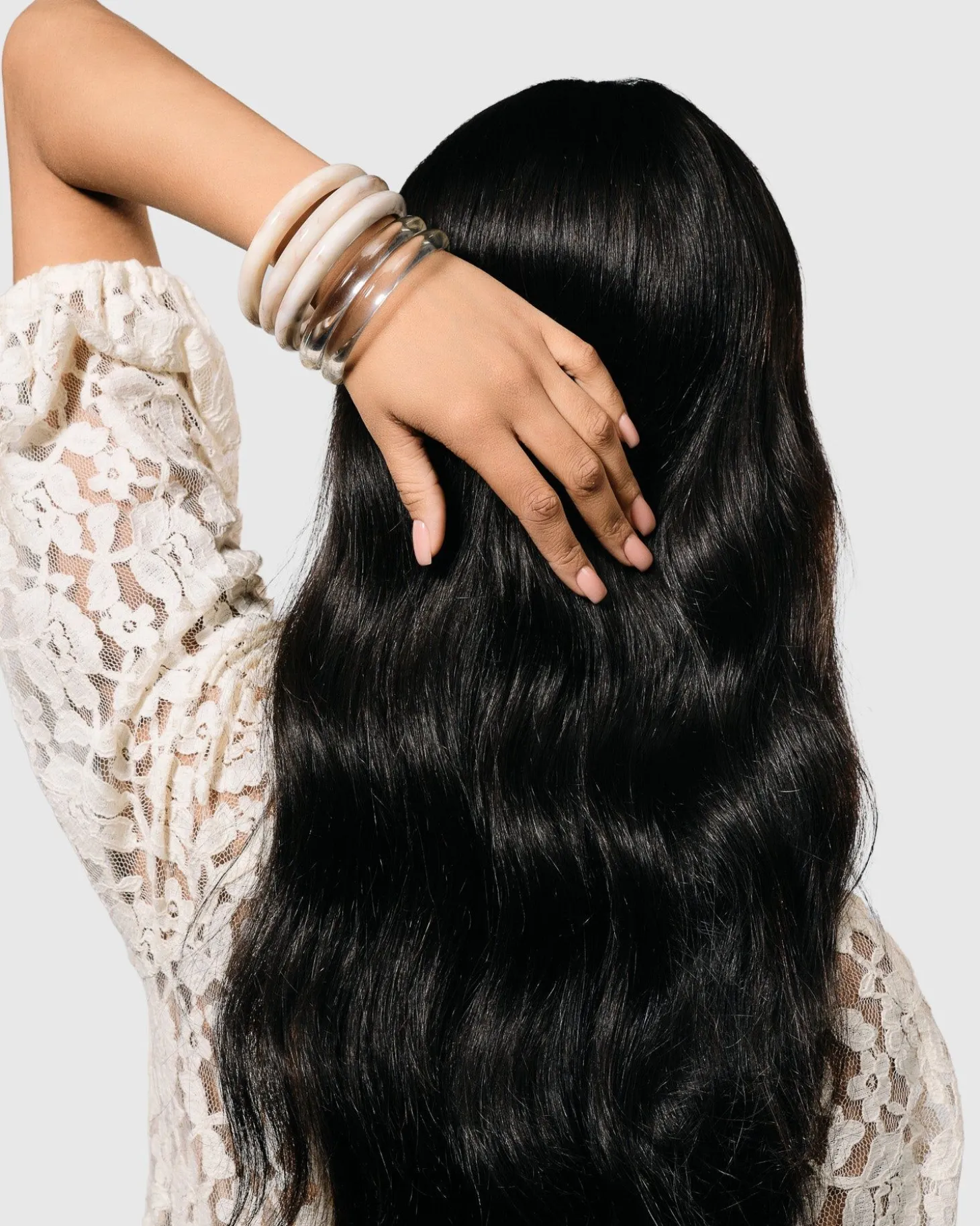 Women Alembika Rounded Bangle Bracelet, Oat