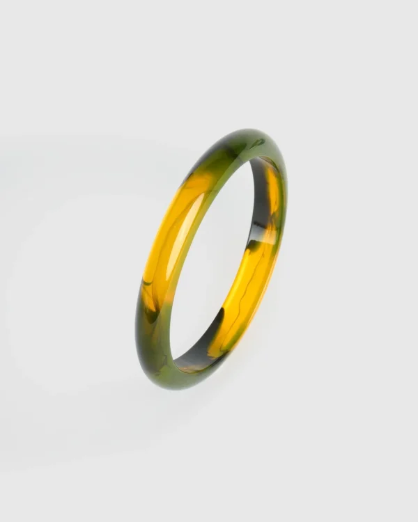 Women Alembika Rounded Bangle Bracelet, Tiger