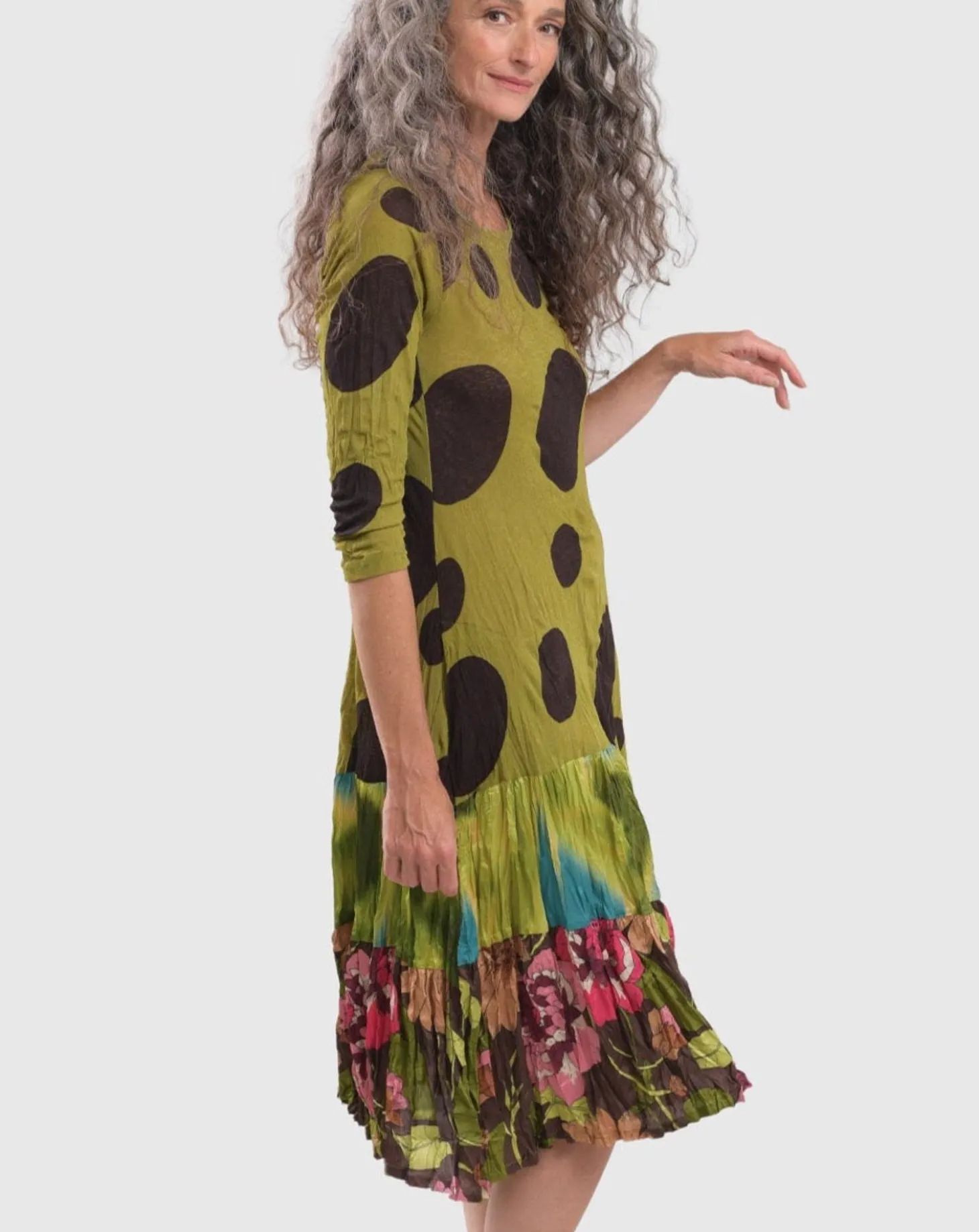 Women Alembika Sara Swing Dress, Olive