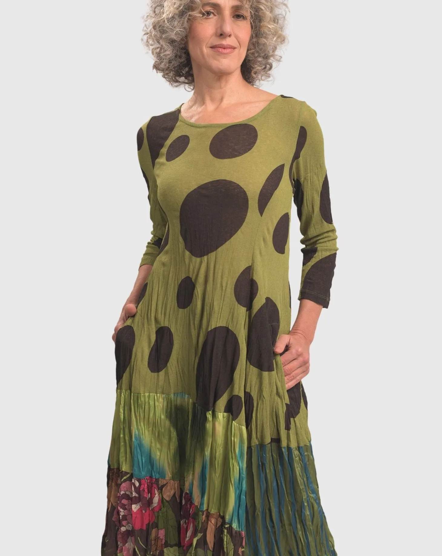 Women Alembika Sara Swing Dress, Olive