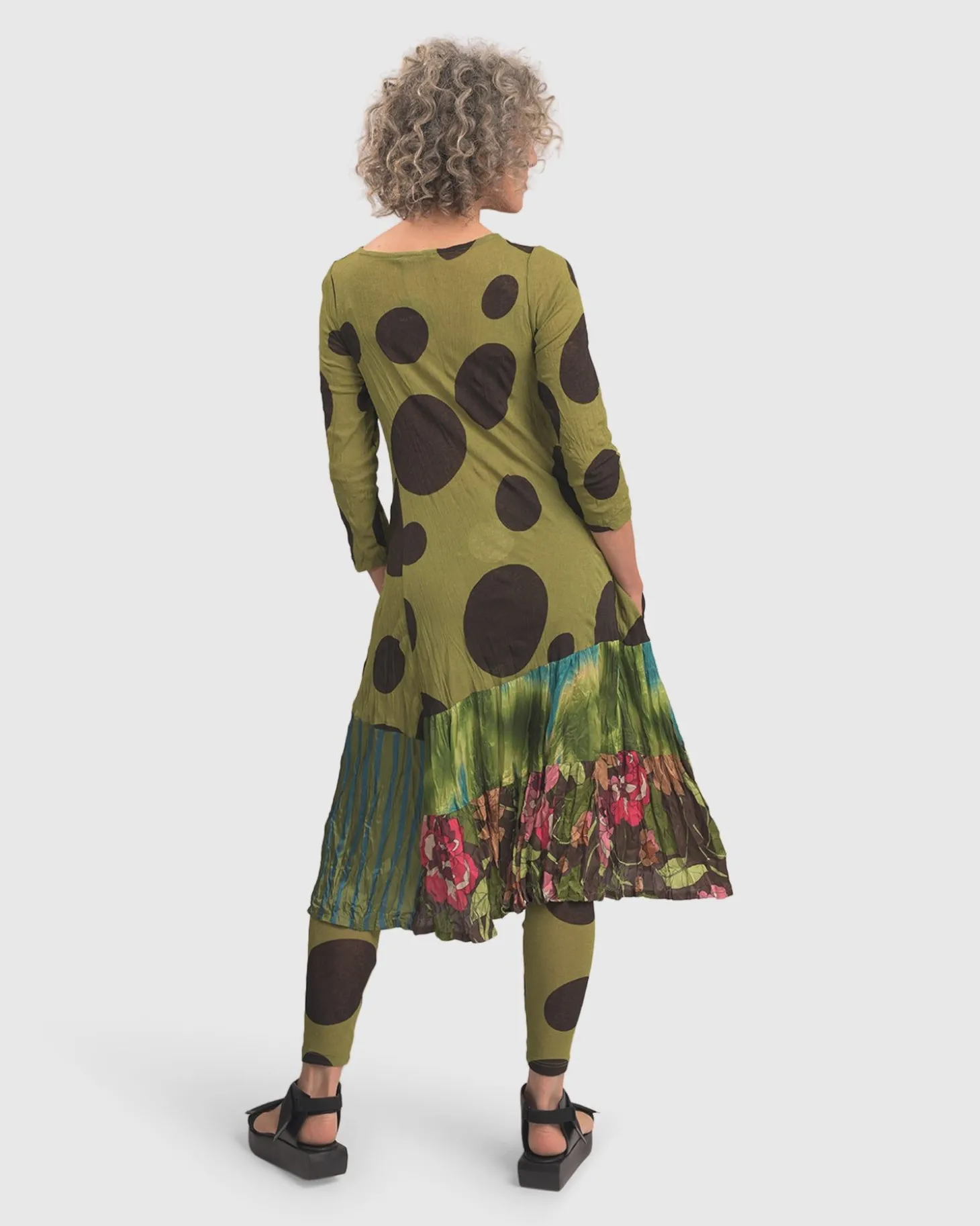 Women Alembika Sara Swing Dress, Olive