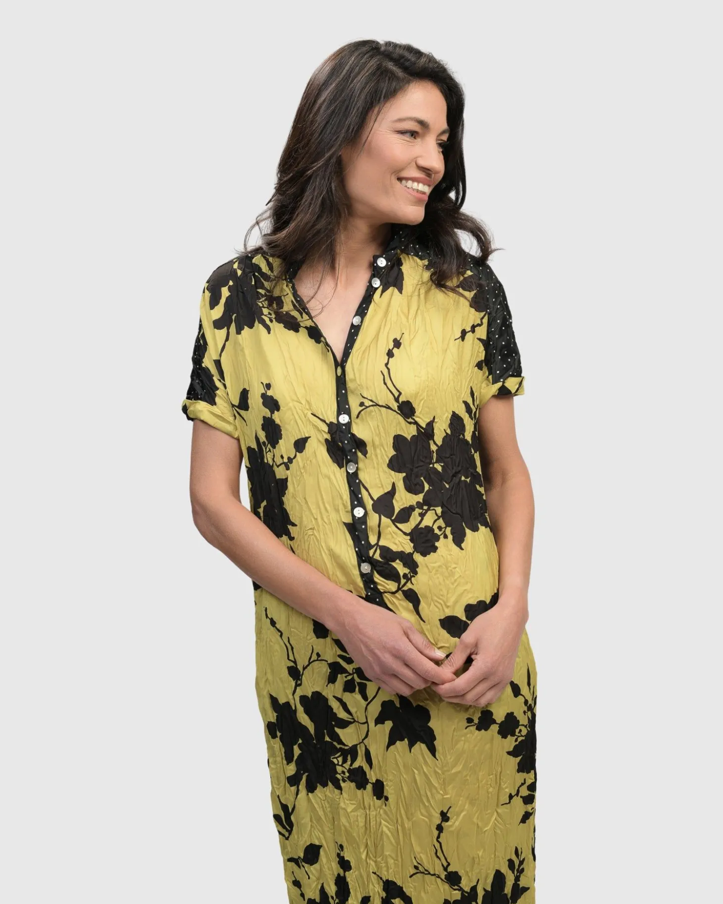 Women Alembika Sbagliato Button Down Dress, Mix