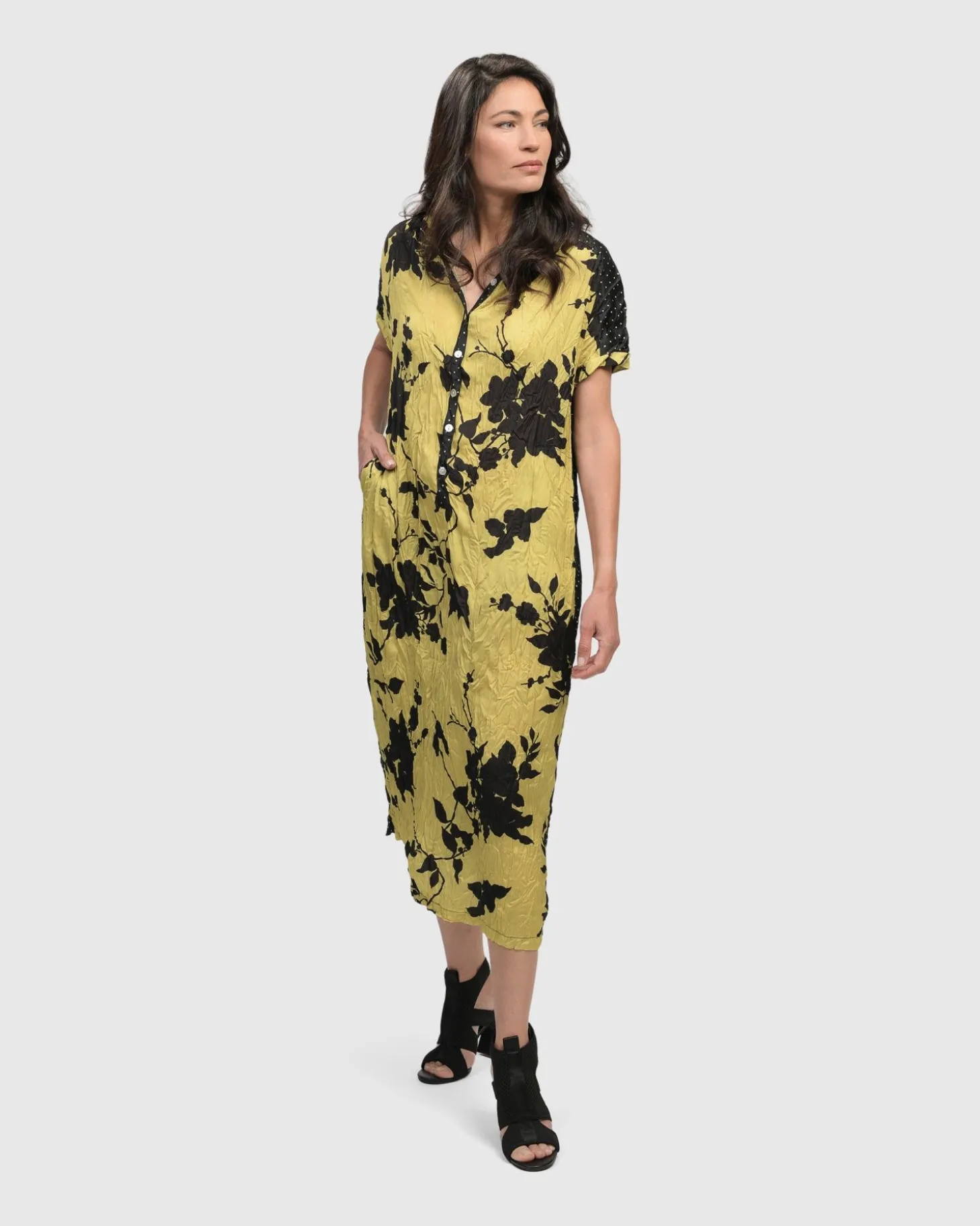 Women Alembika Sbagliato Button Down Dress, Mix